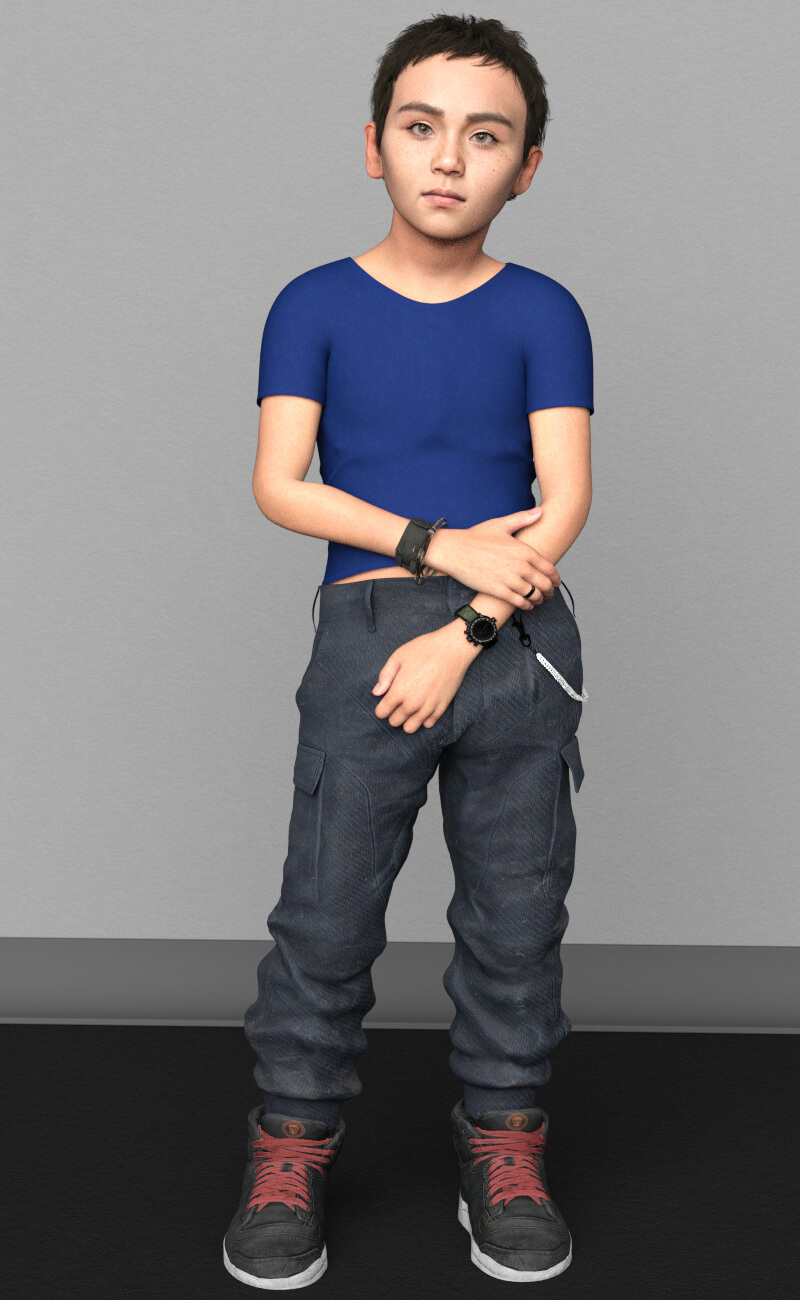 SK Jace for Genesis 9 Kid Daz Content
