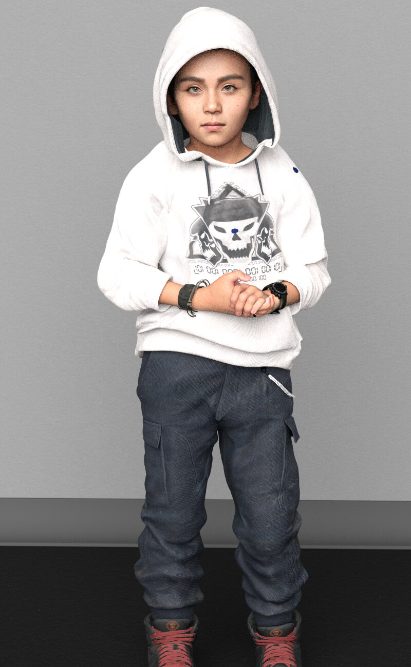 SK Jace for Genesis 9 Kid Daz Content