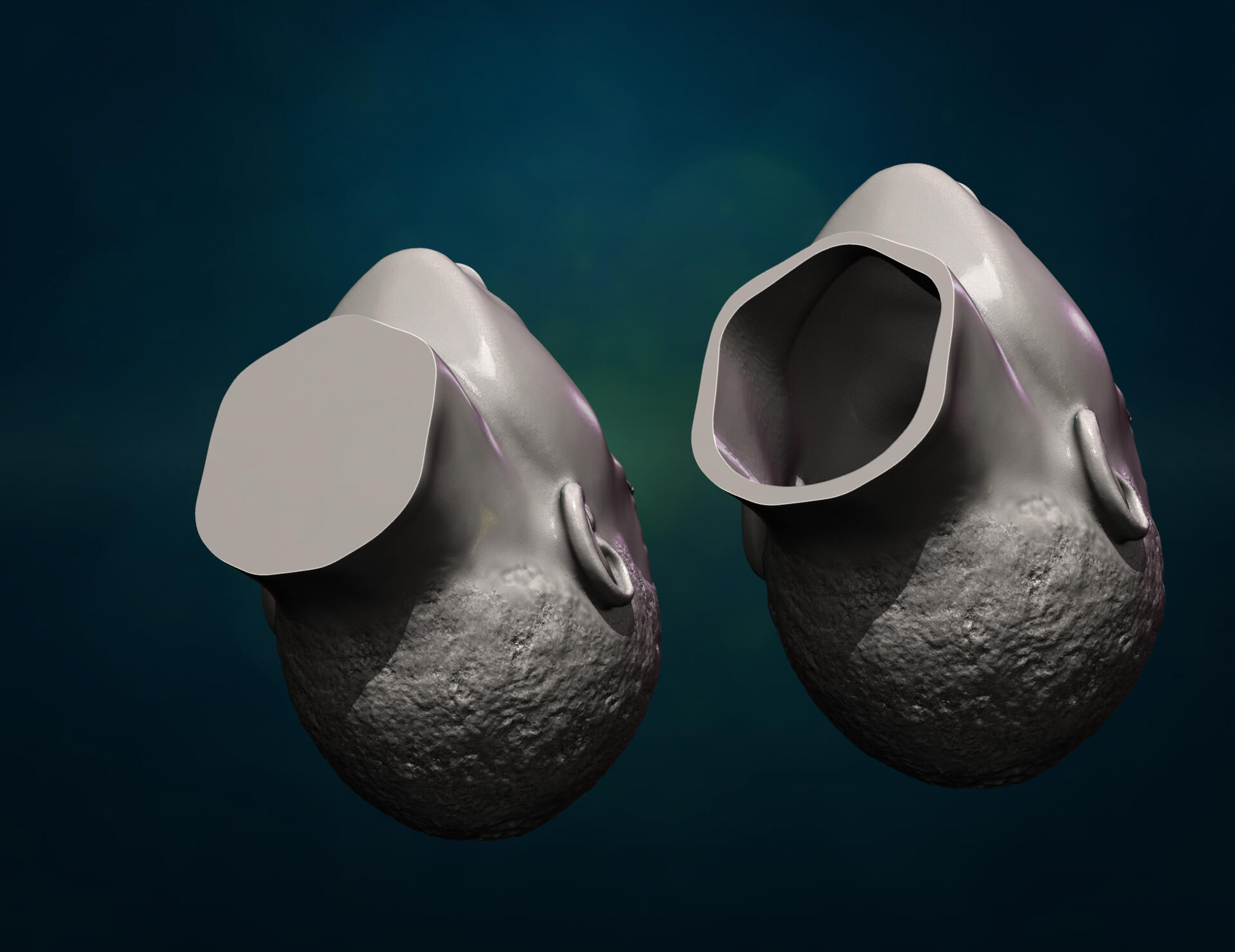 Black Mans Head 3D Model