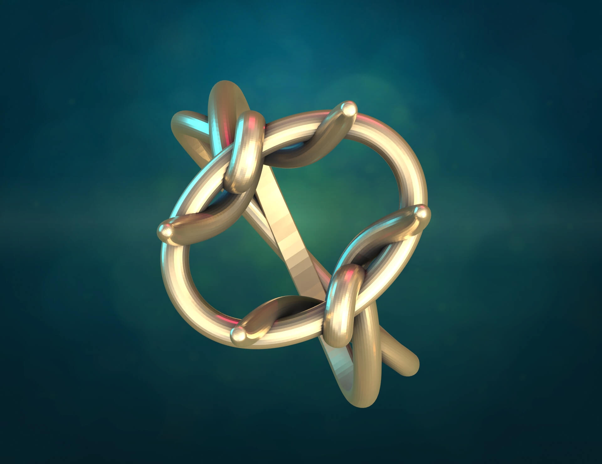 Elven Ring Print Ready 3D Model