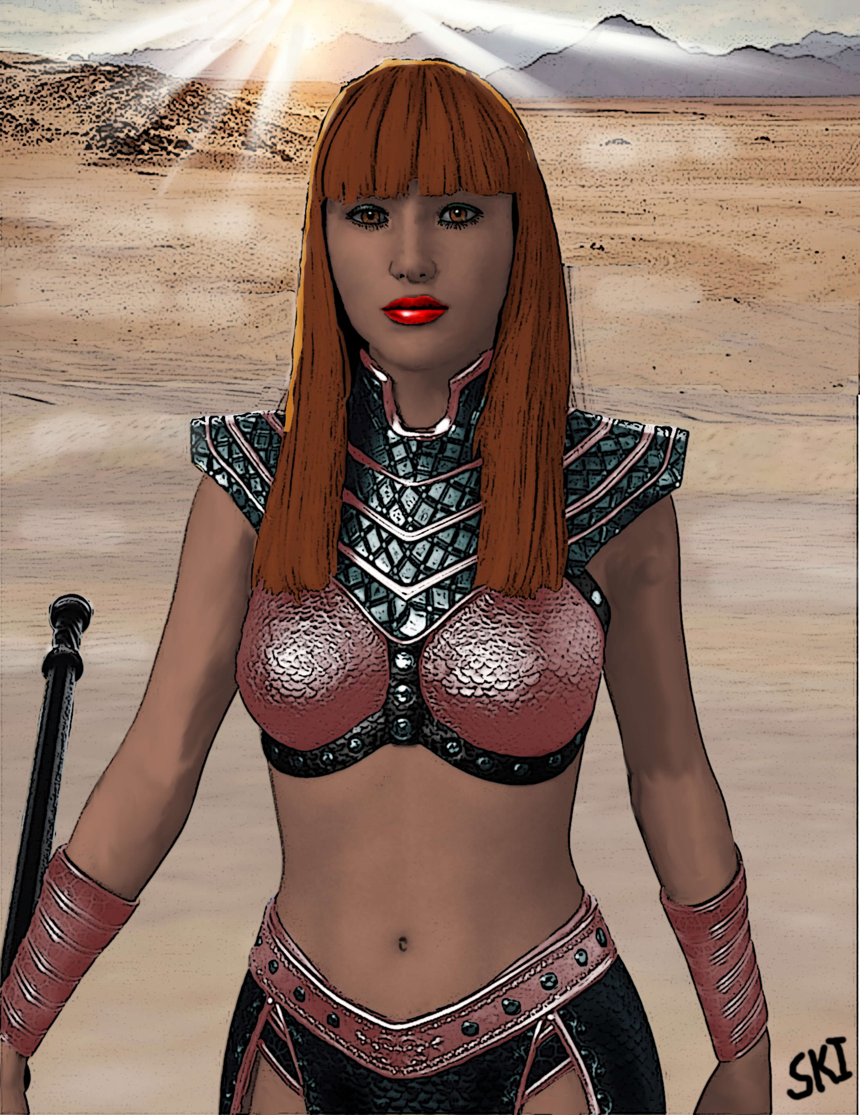 Aphrodite in Hades 3D Render, Digital Artwork by skiblack732