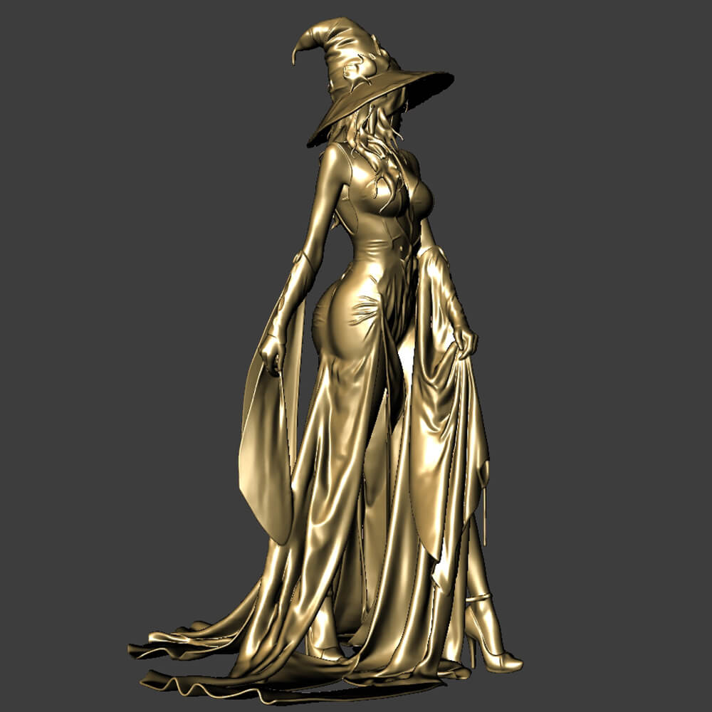 Witch Printable Model for Halloween 3D Model