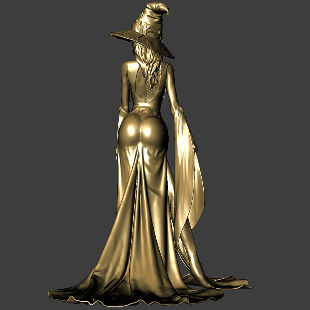 Witch Printable Model for Halloween 3D Model
