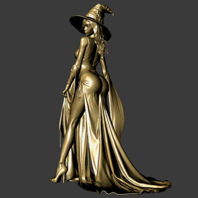 Witch Printable Model for Halloween