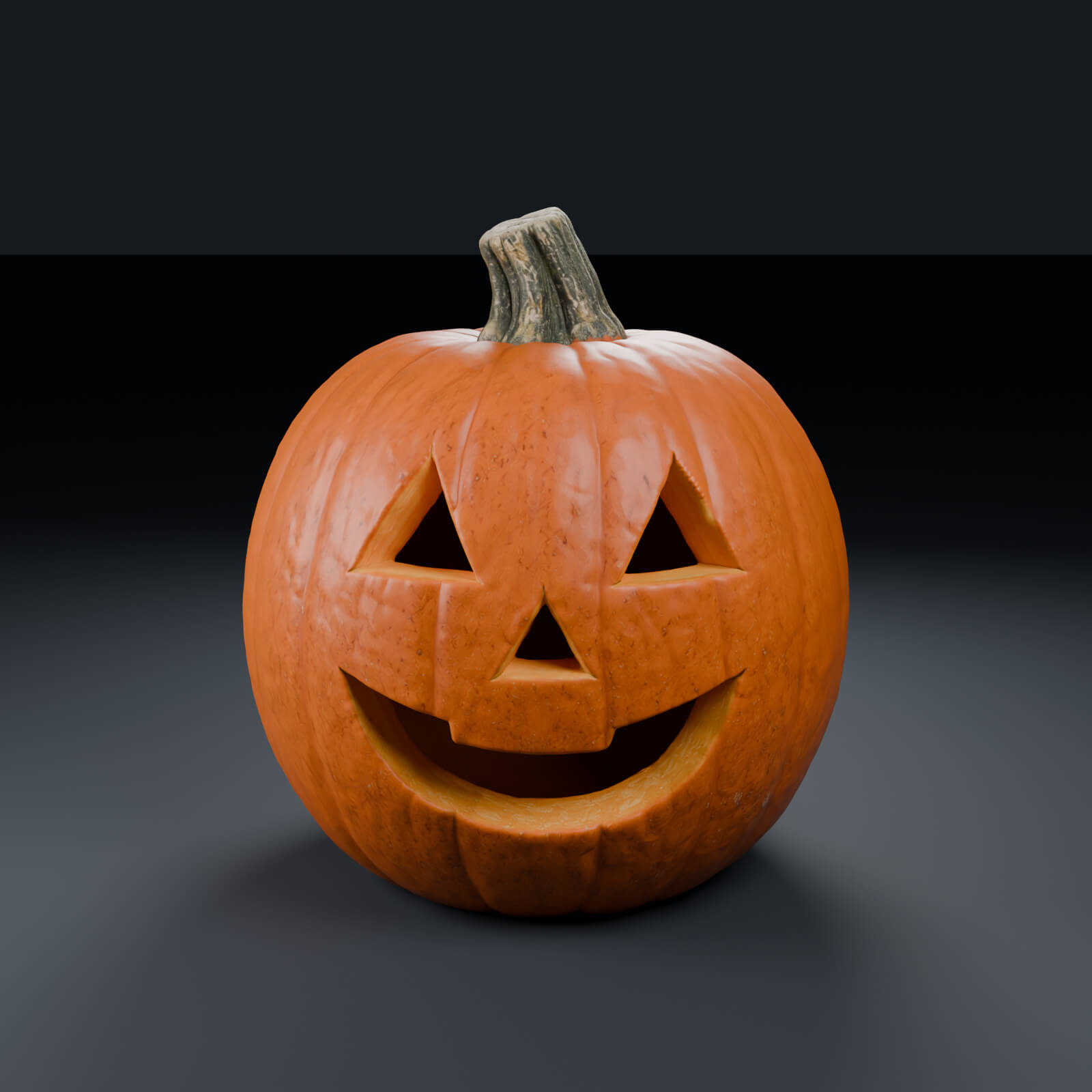 Harvest Grin Halloween Pumpkin 3D Printable 3D Model