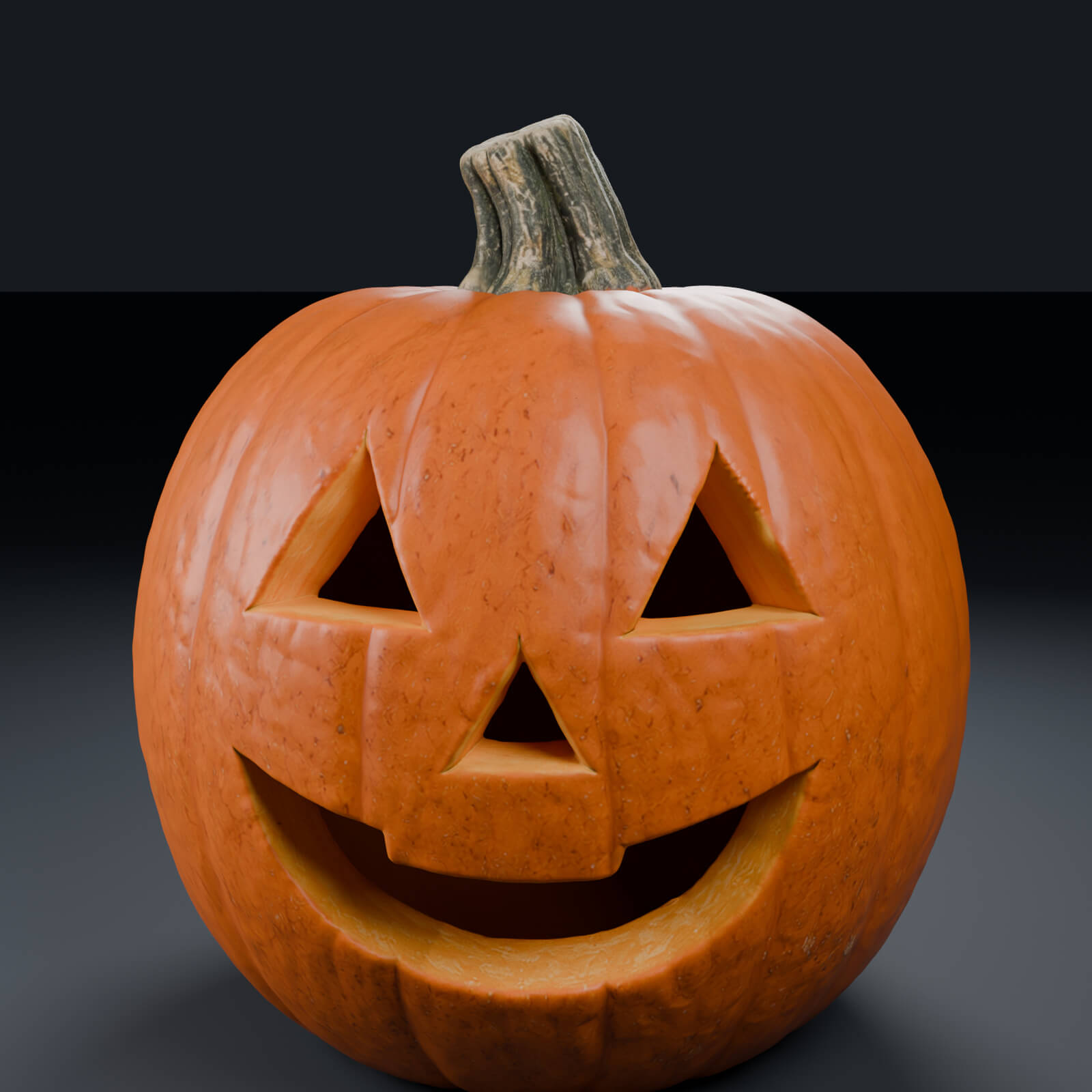 Harvest Grin Halloween Pumpkin 3D Printable 3D Model