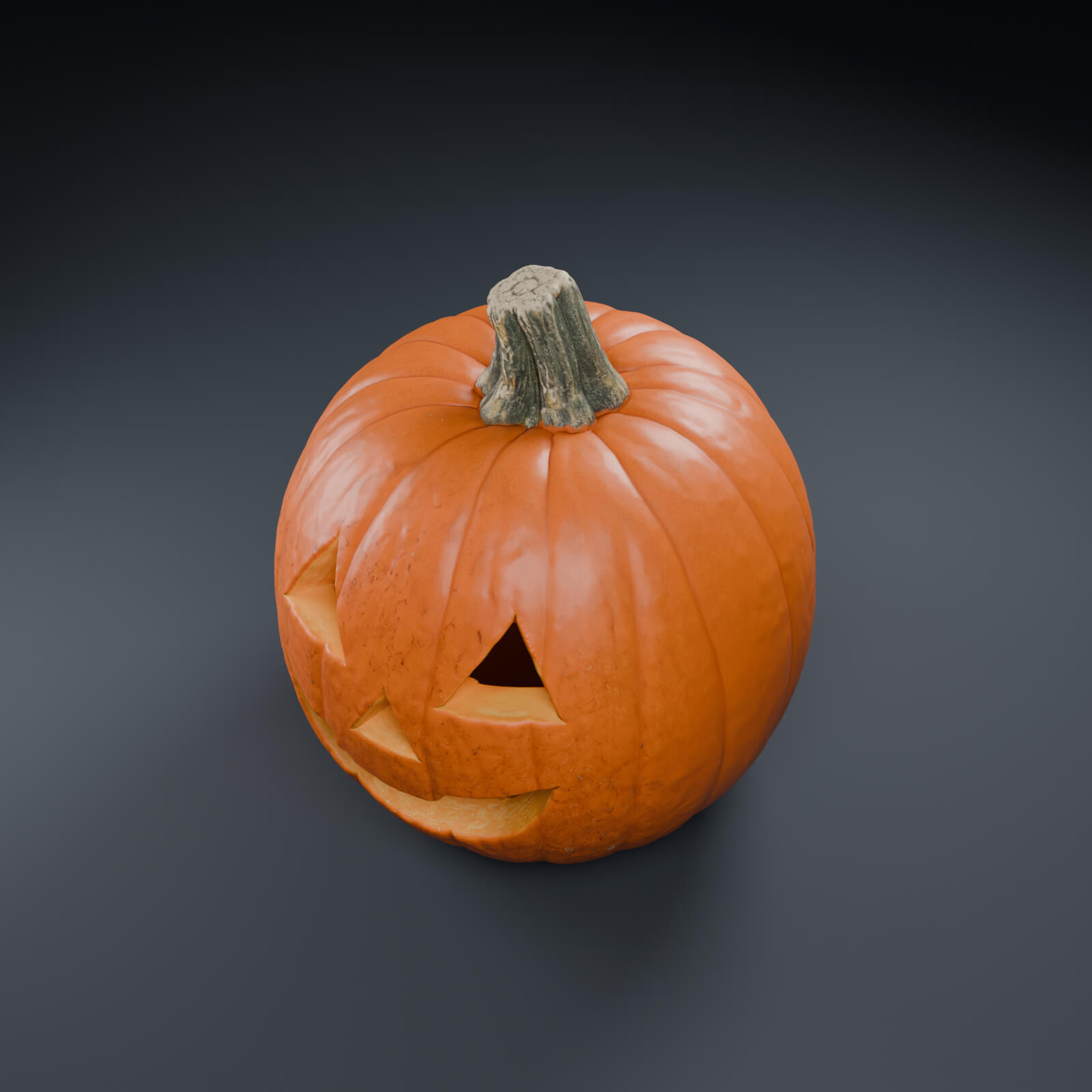 Harvest Grin Halloween Pumpkin 3D Printable 3D Model