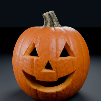 Harvest Grin Halloween Pumpkin 3D Printable