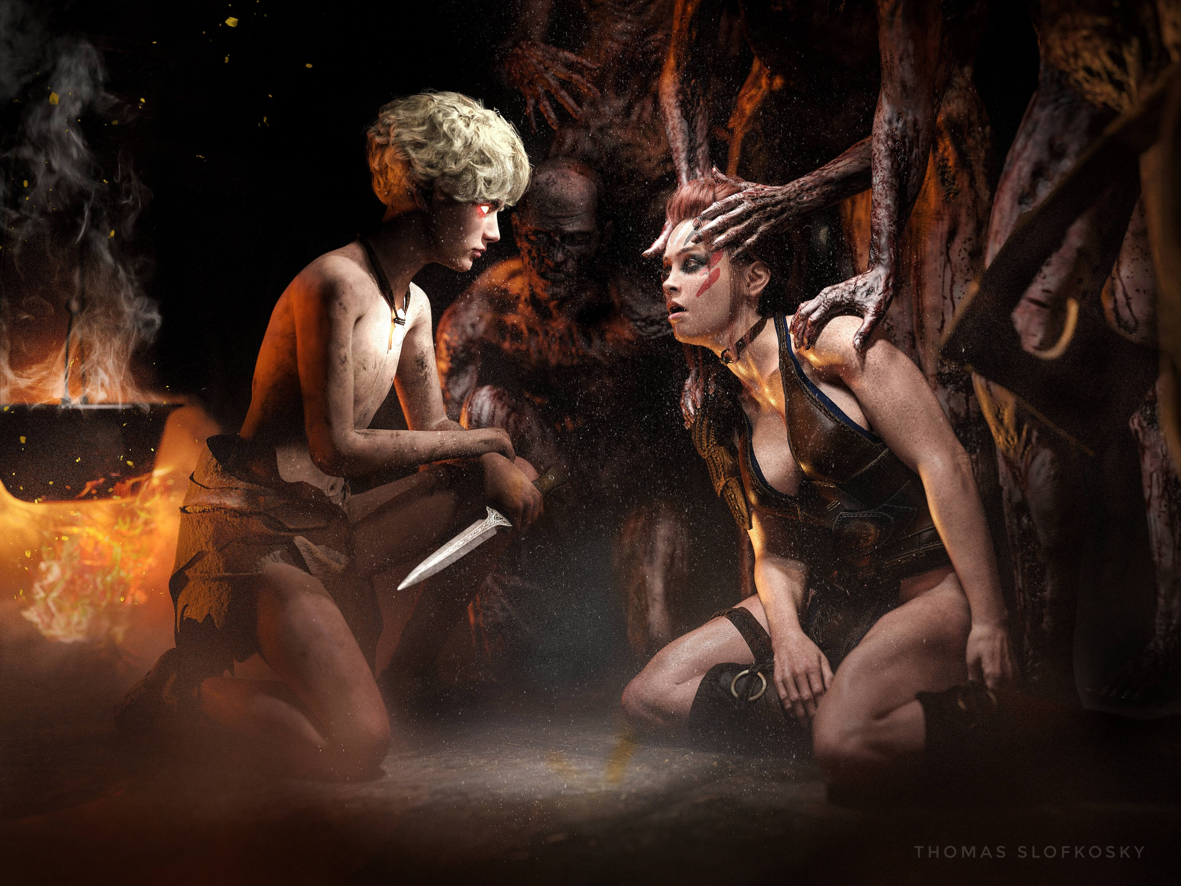No AI - Where Men Went Pt2 3D Render, Digital Artwork by slofkosky