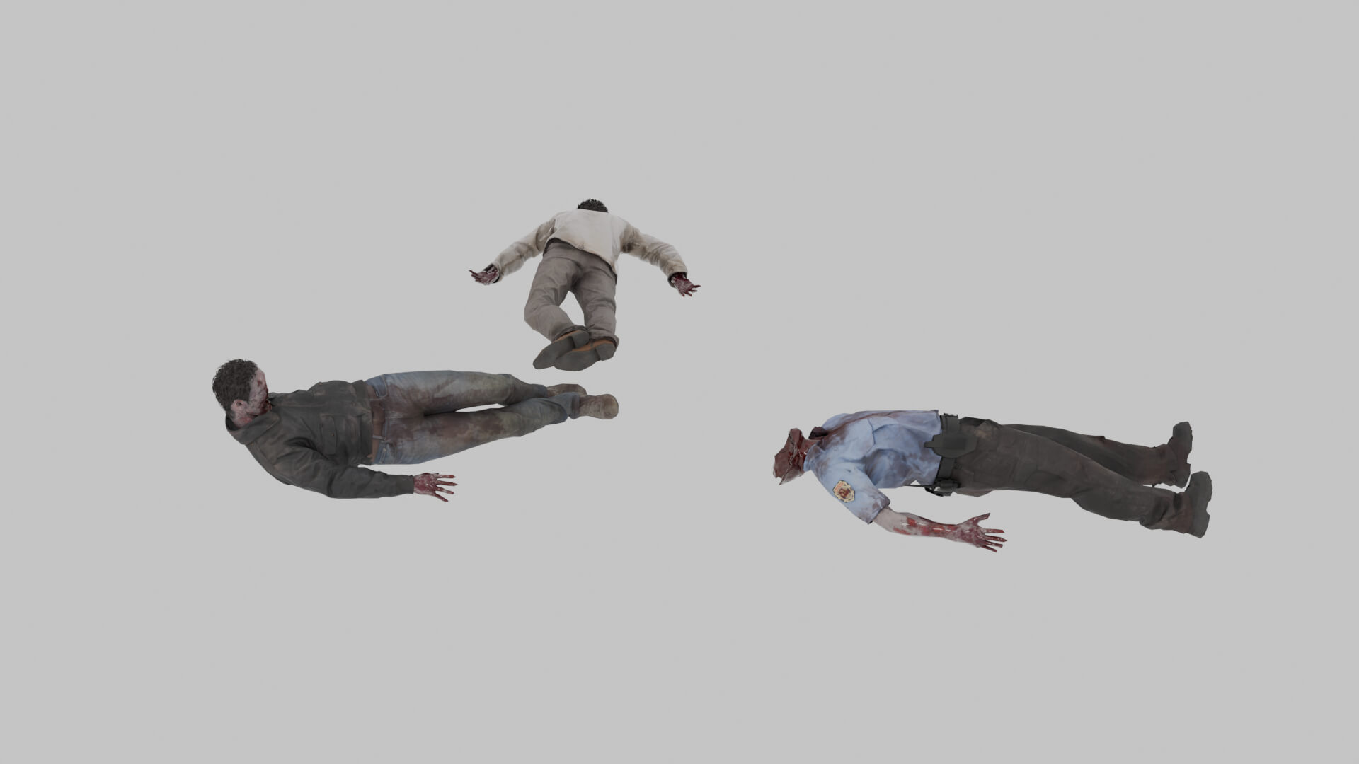 Zombie Corpses 3D Model