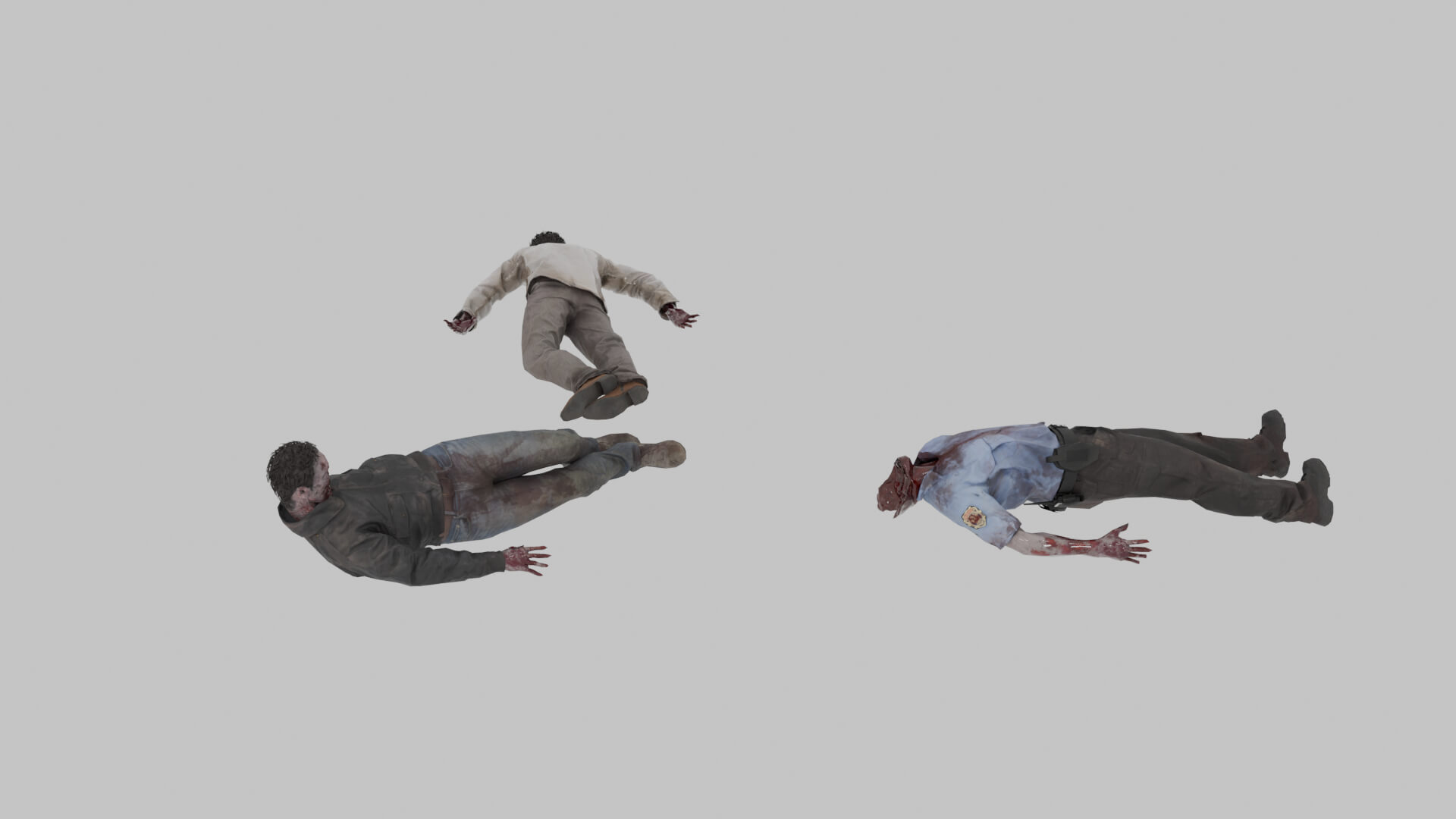 Zombie Corpses 3D Model