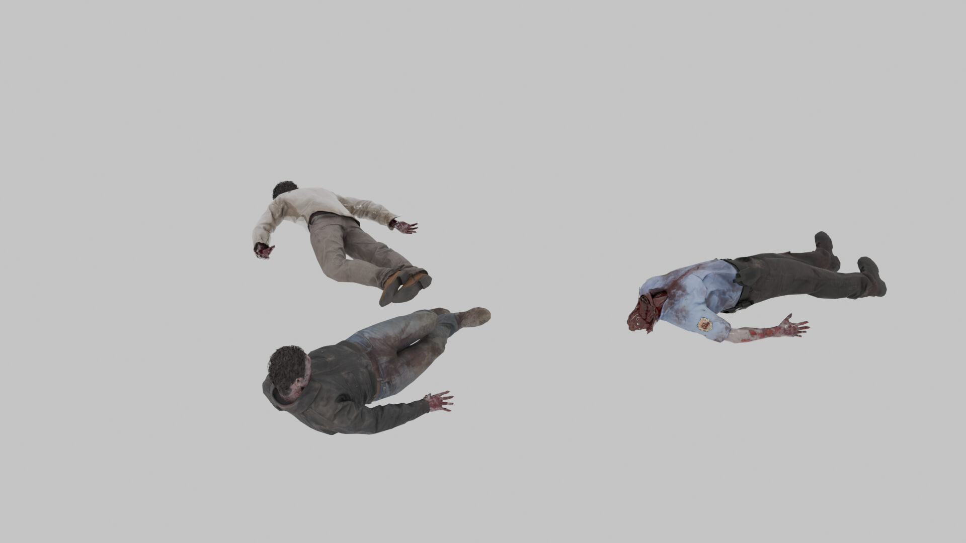 Zombie Corpses 3D Model