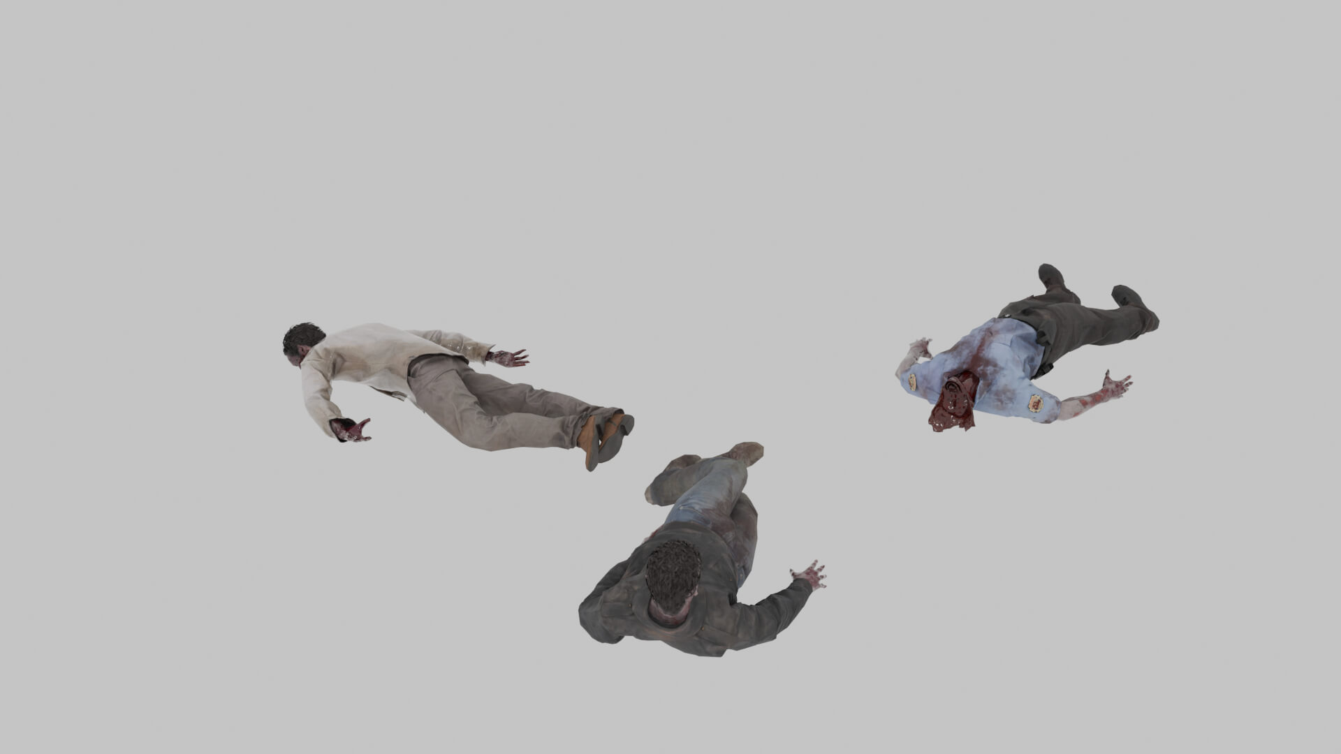 Zombie Corpses 3D Model