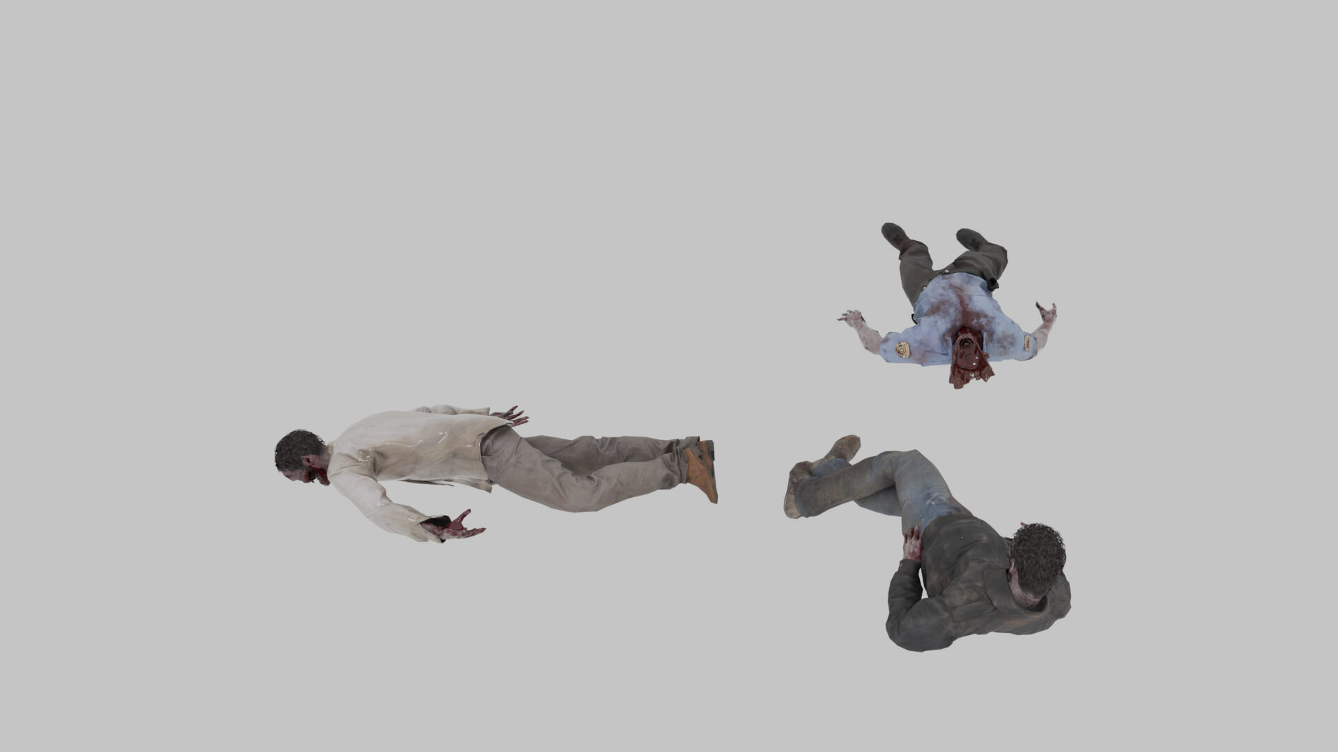 Zombie Corpses 3D Model