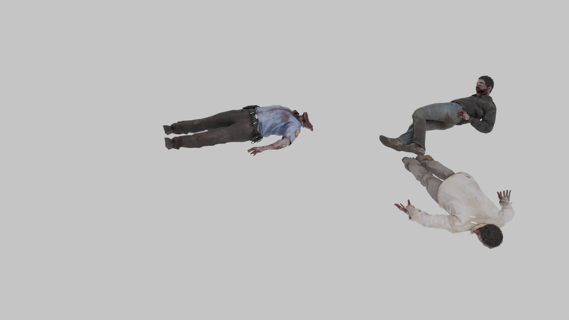 Zombie Corpses 3D Model