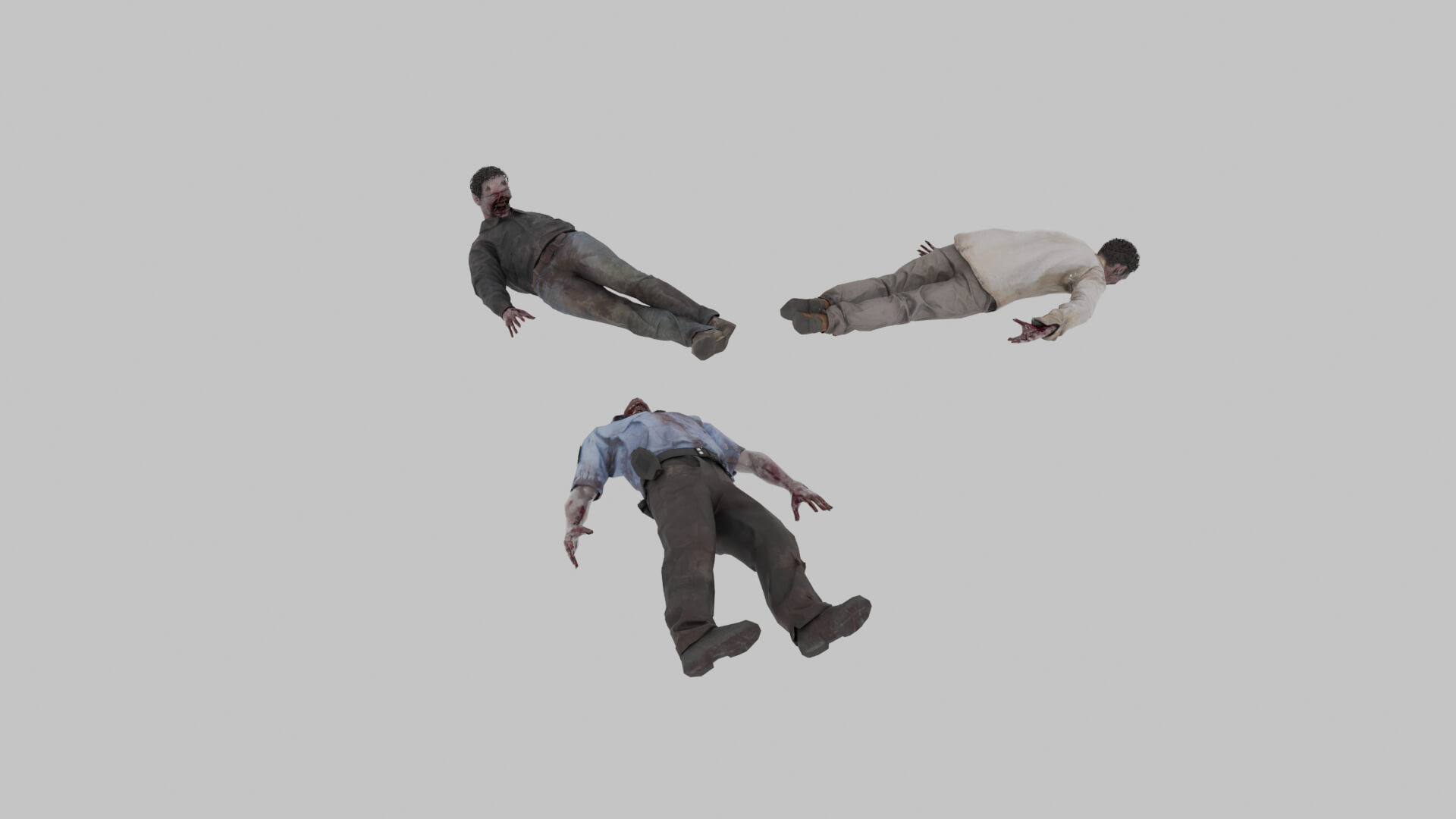 Zombie Corpses 3D Model