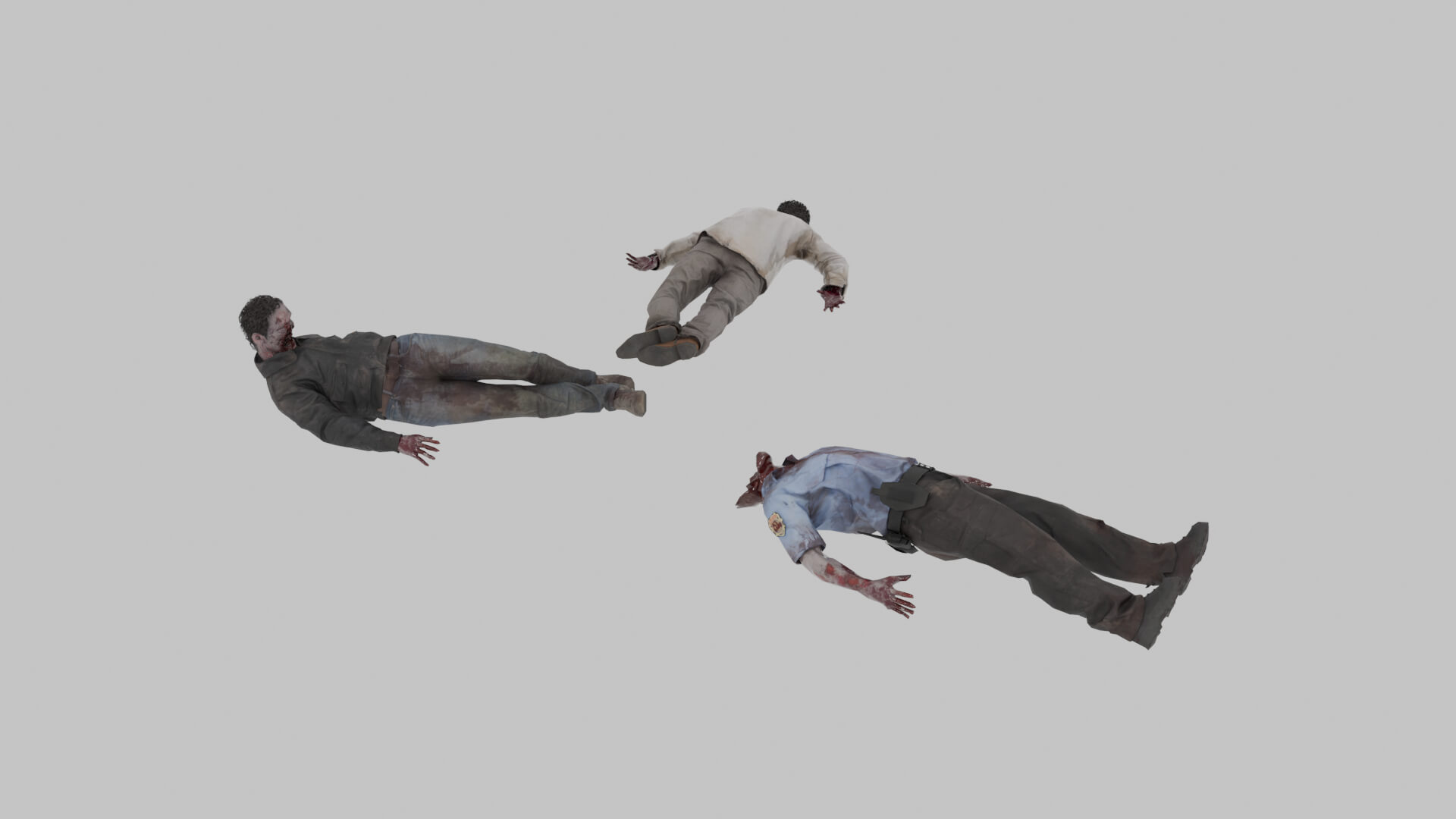 Zombie Corpses 3D Model