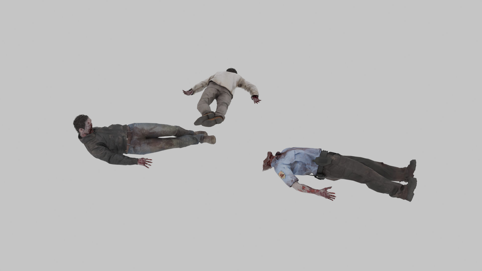 Zombie Corpses 3D Model