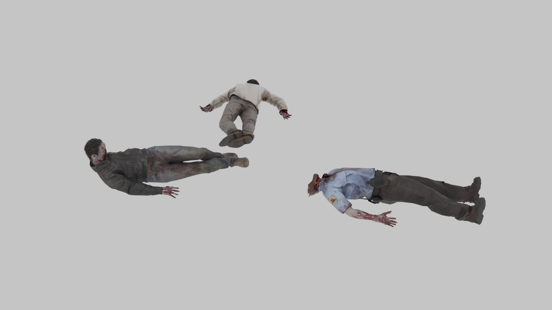 Zombie Corpses 3D Model
