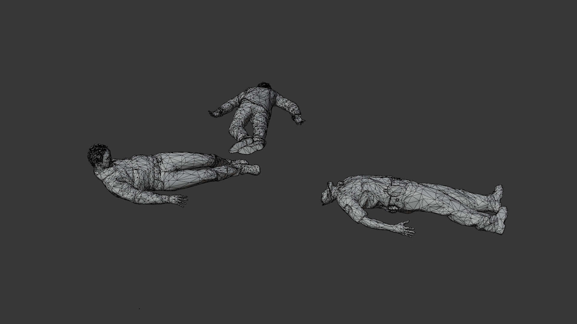 Zombie Corpses 3D Model