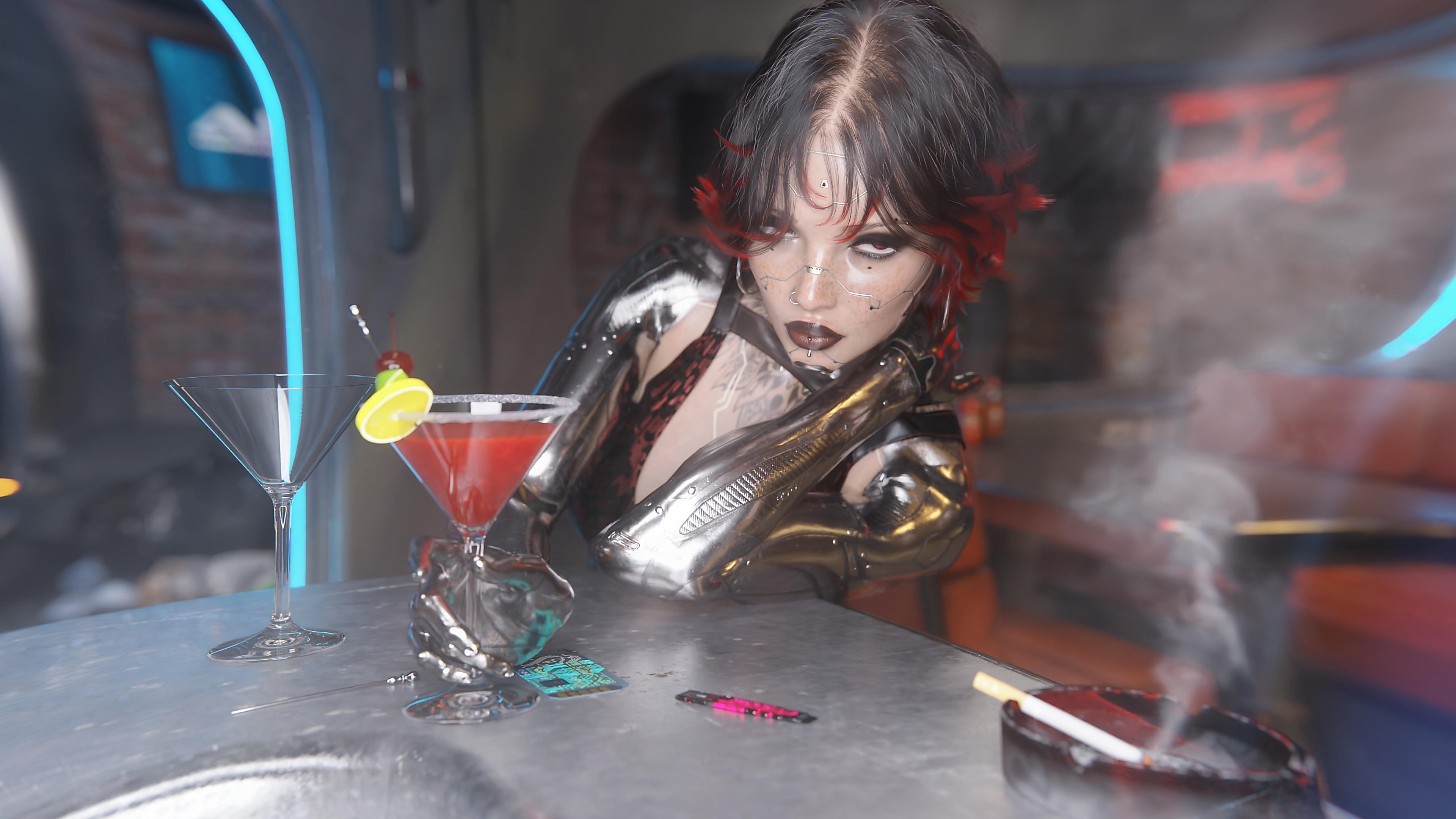 Arasaka 3D Render, Digital Artwork by snow child