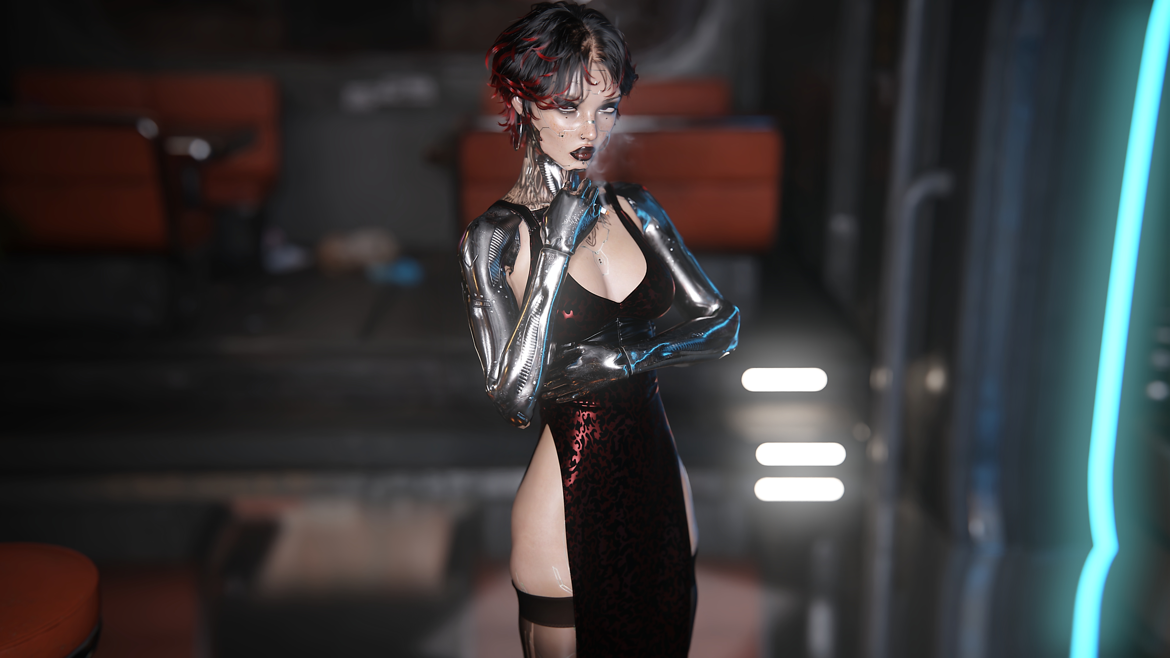 Arasaka 3D Render, Digital Artwork by snow child