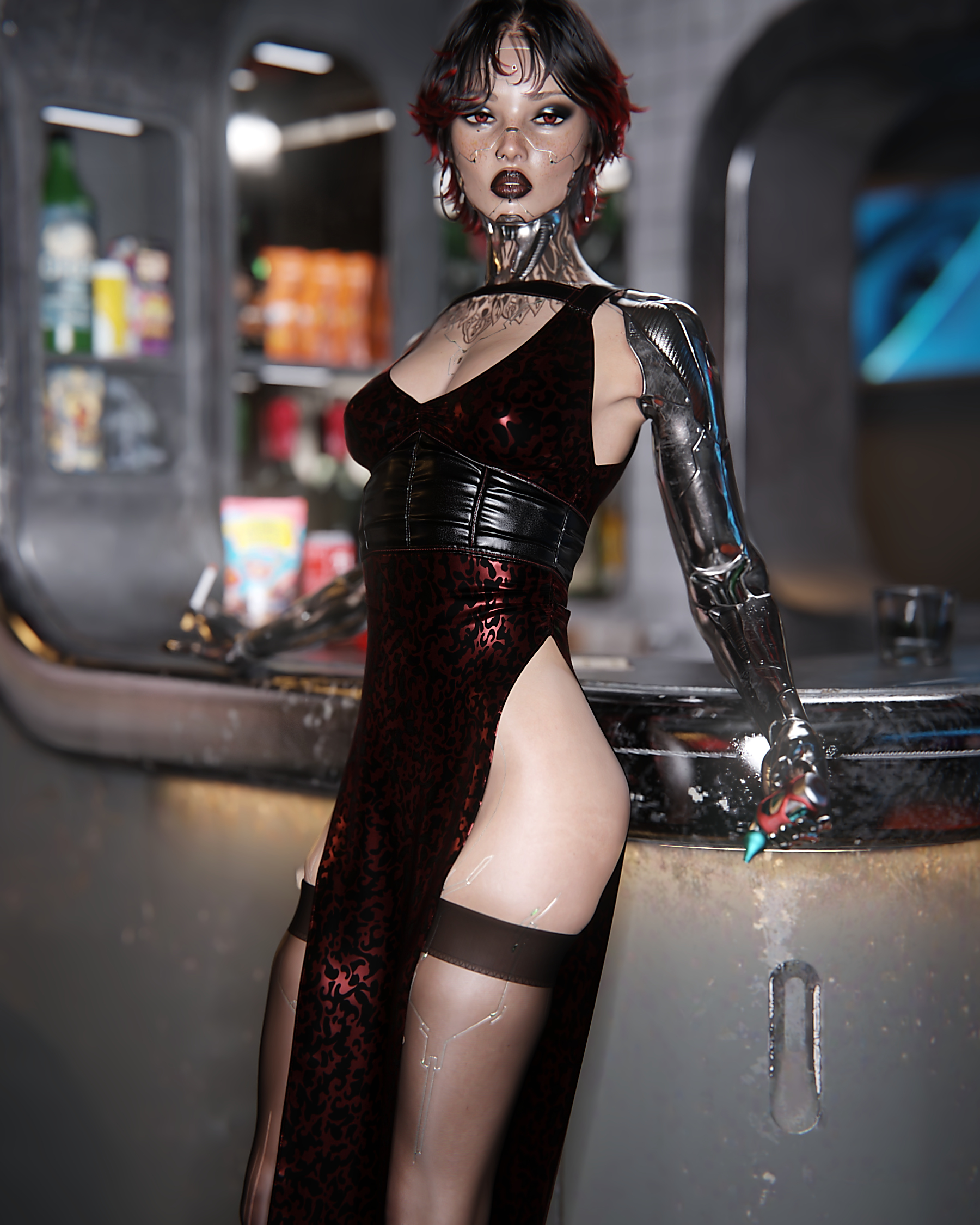 Arasaka 3D Render, Digital Artwork by snow child