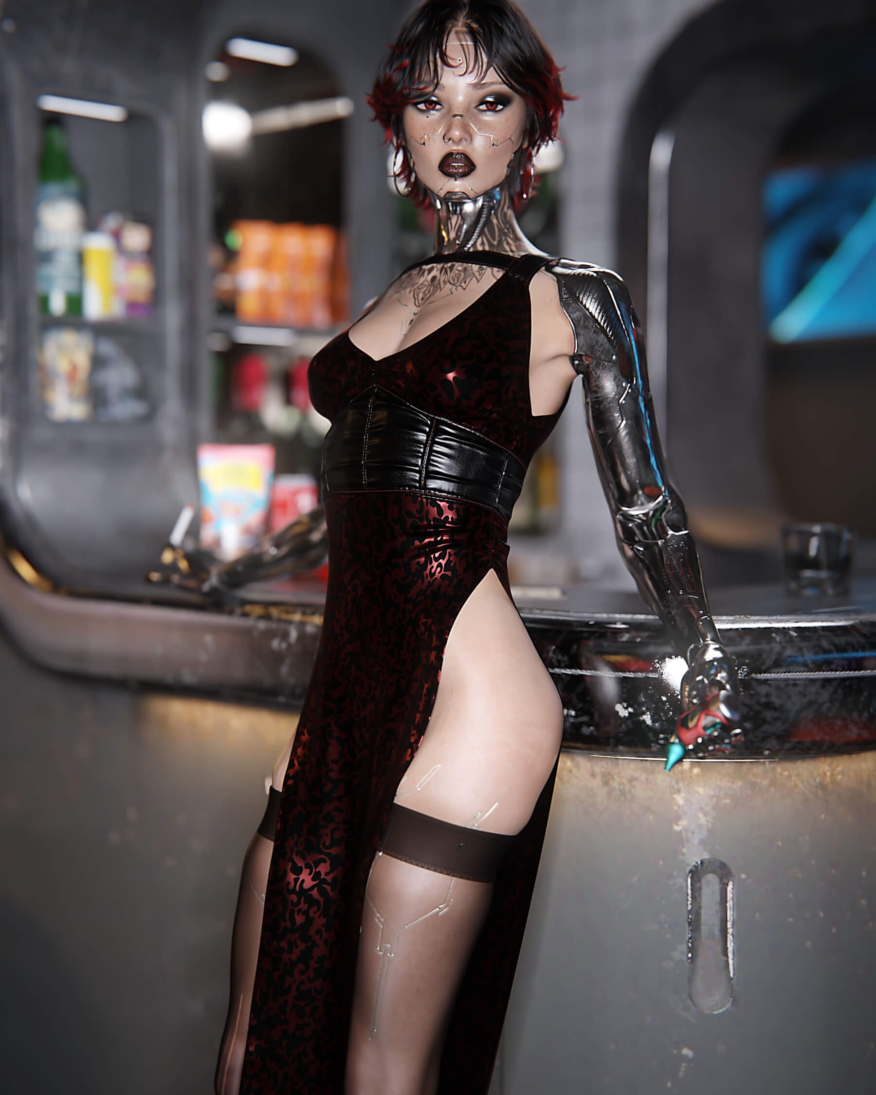 Arasaka 3D Render, Digital Artwork by snow child