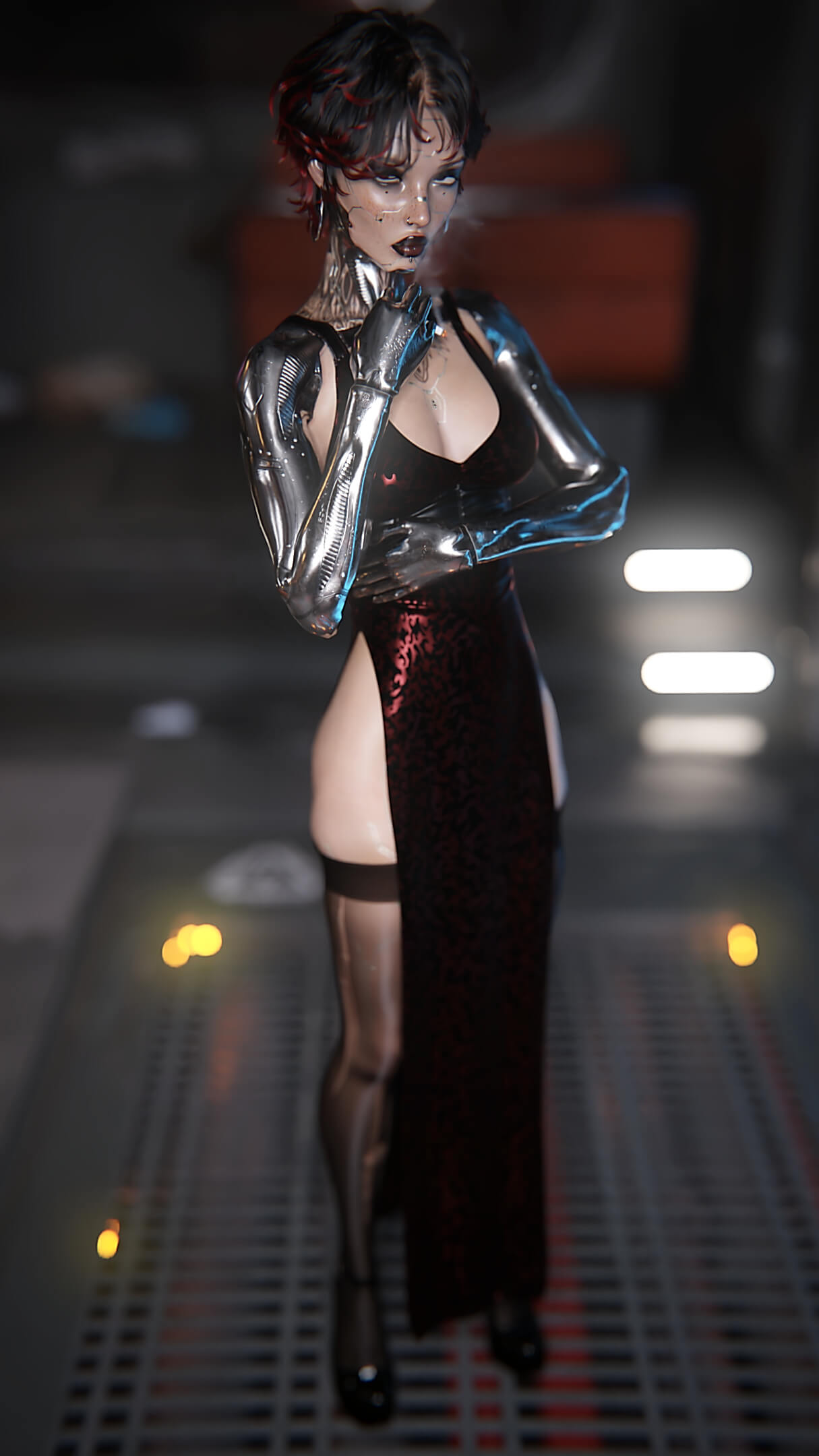 Arasaka 3D Render, Digital Artwork by snow child