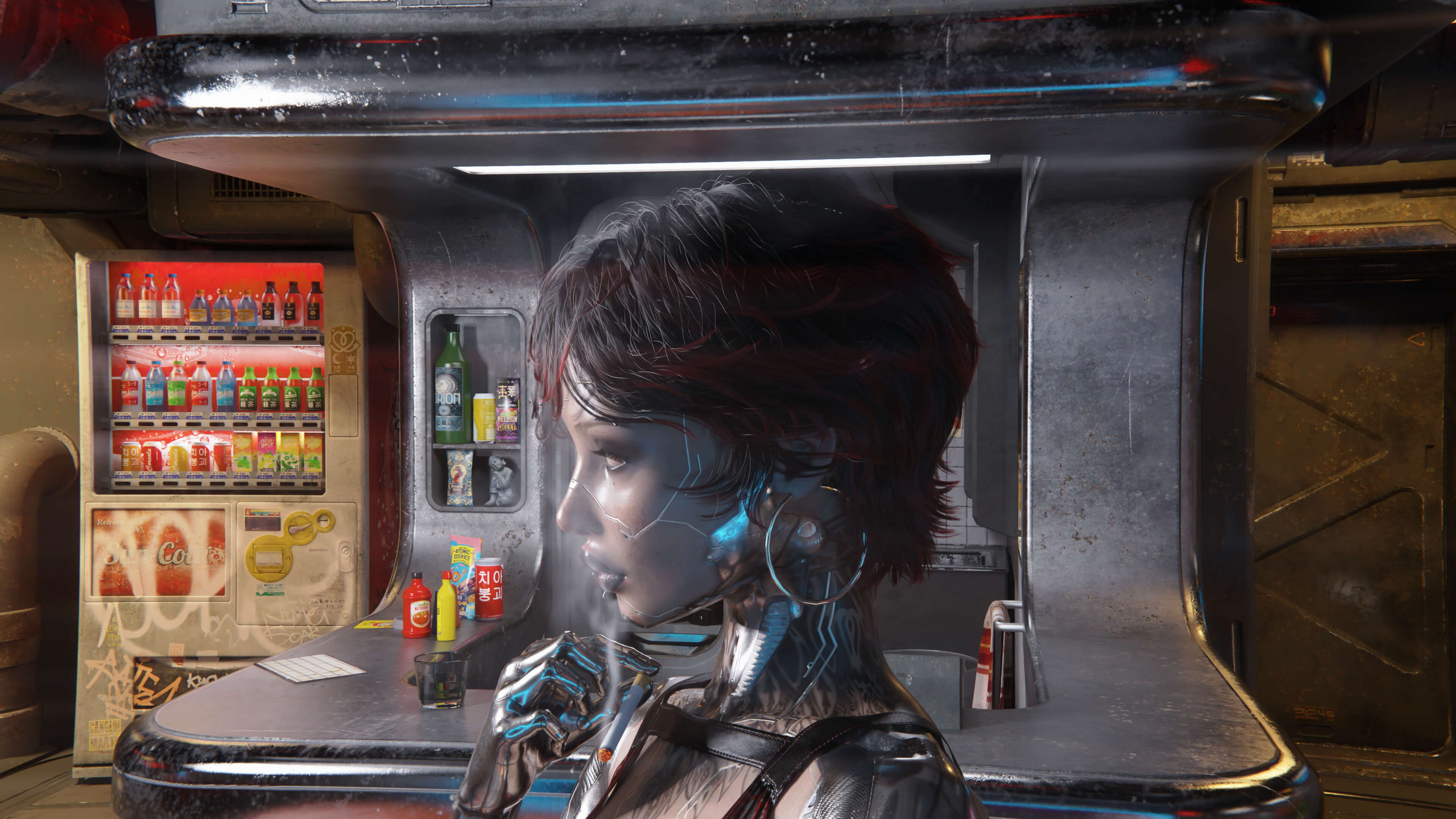 Arasaka 3D Render, Digital Artwork by snow child