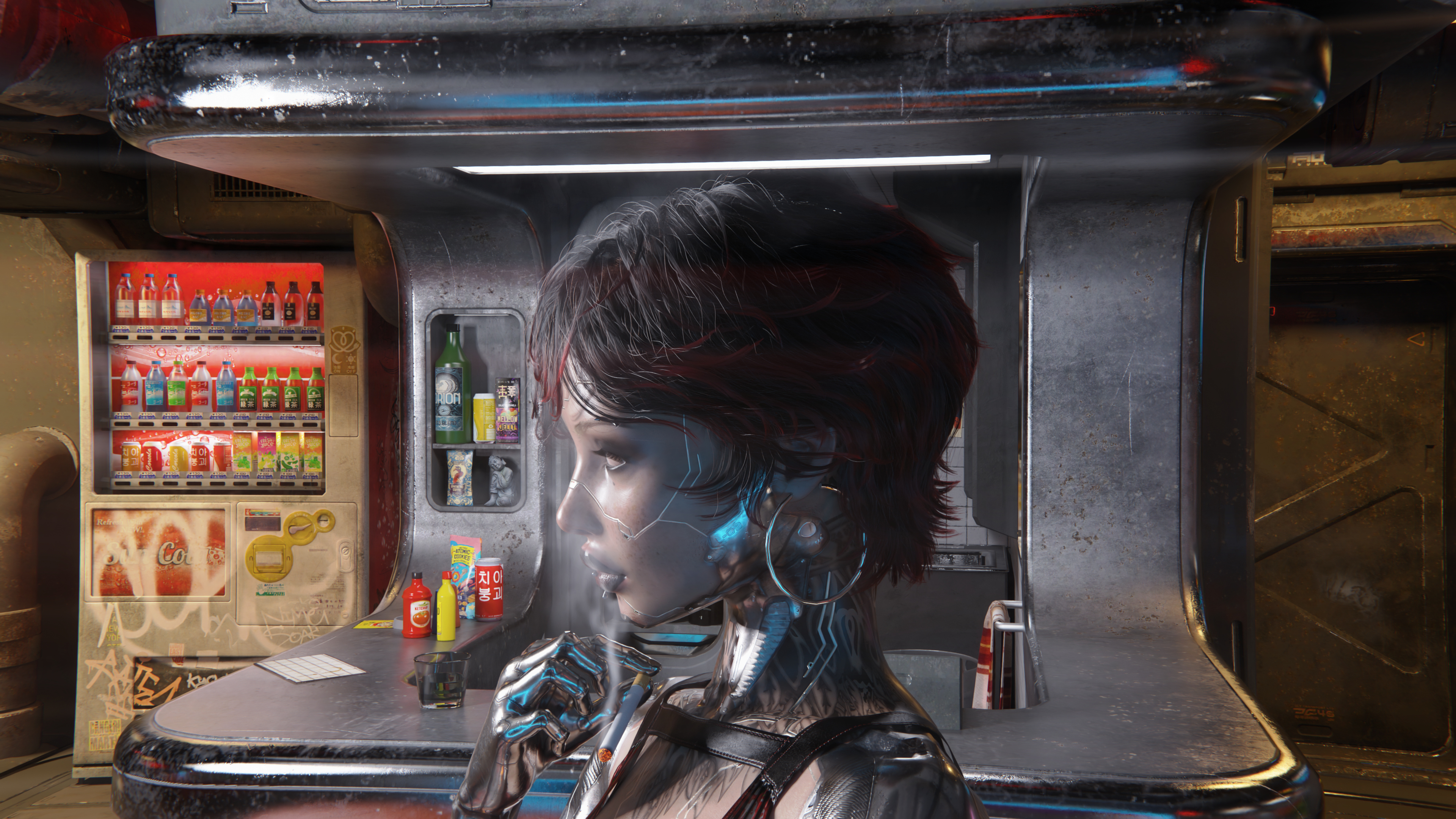Arasaka 3D Render, Digital Artwork by snow child
