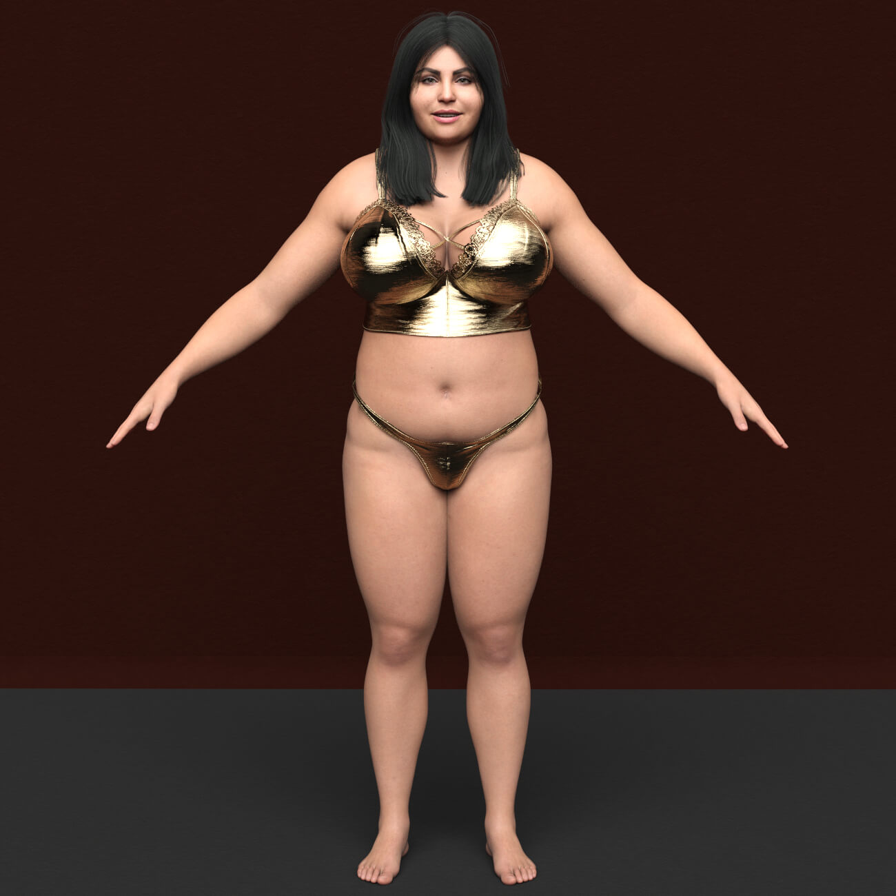 SH Helen Genesis 9 Fat Female Character Daz Content