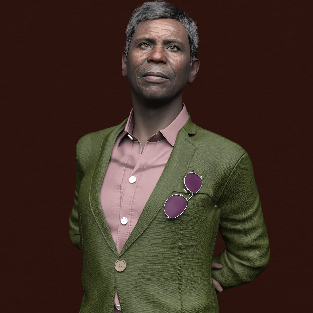 SH Idris Genesis 9 African Old Male Character Daz Content