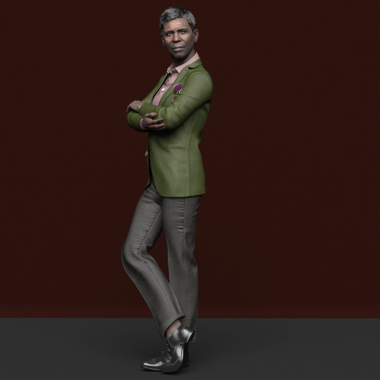SH Idris Genesis 9 African Old Male Character Daz Content