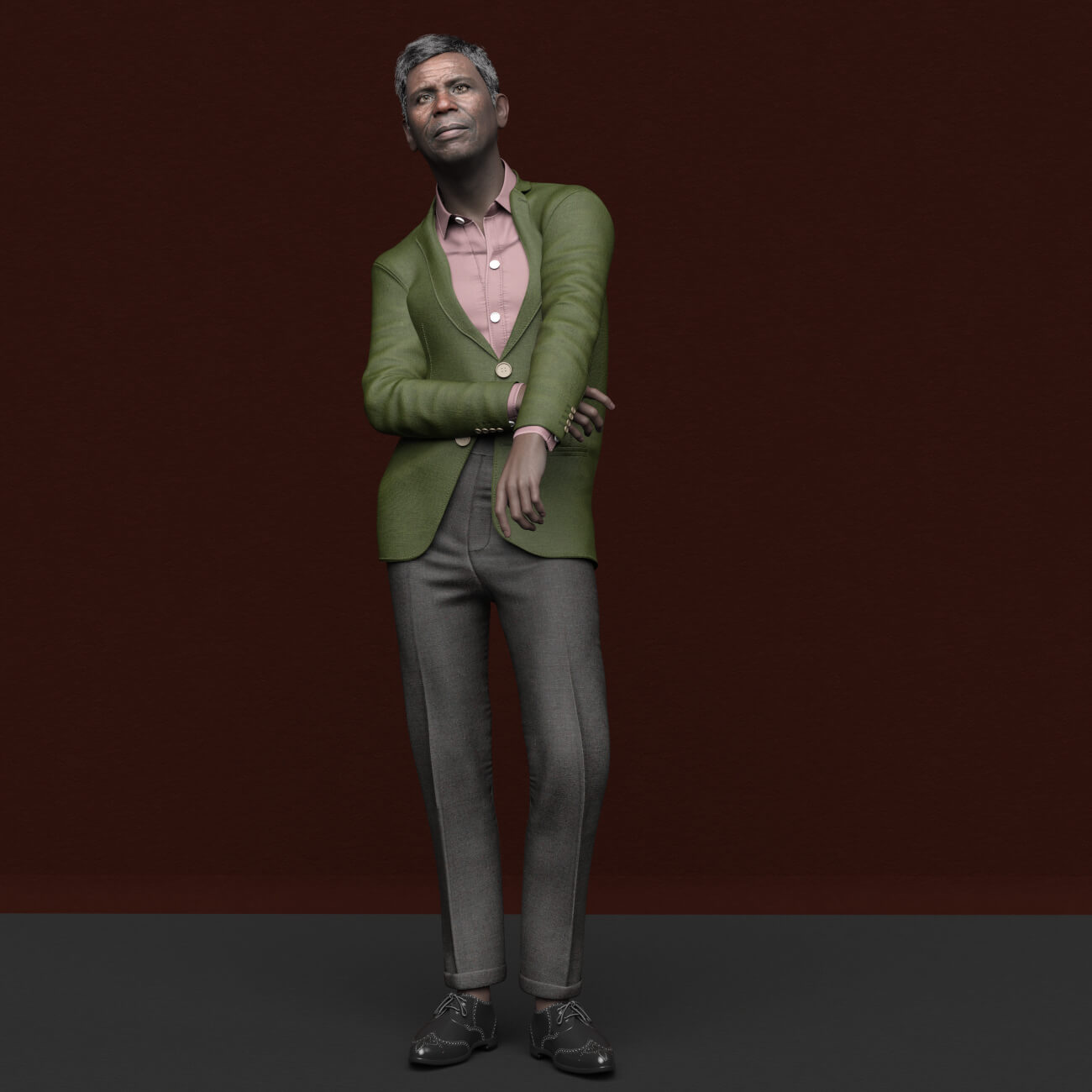 SH Idris Genesis 9 African Old Male Character Daz Content