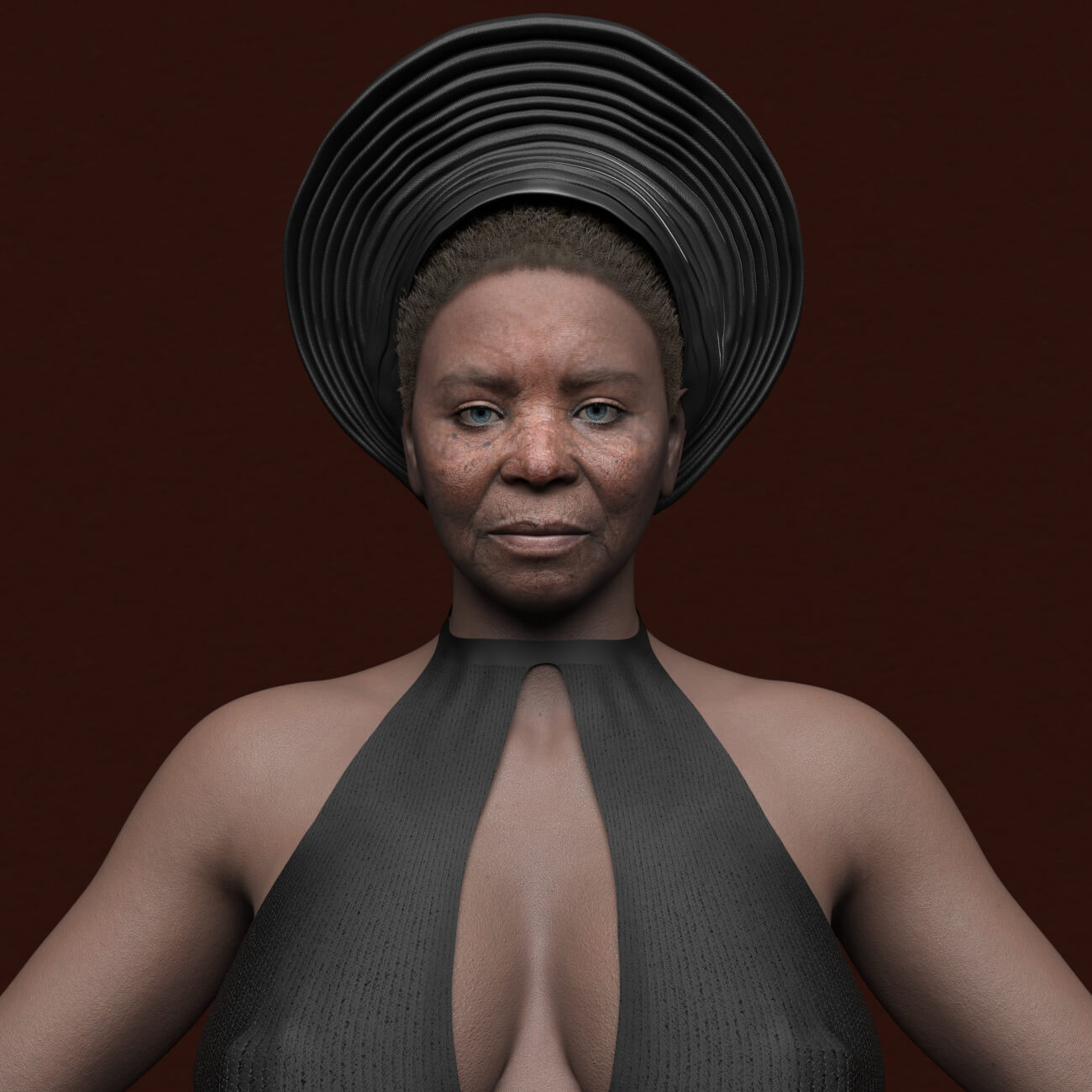 SH Taraji Genesis 9 African Old Female Character Daz Content
