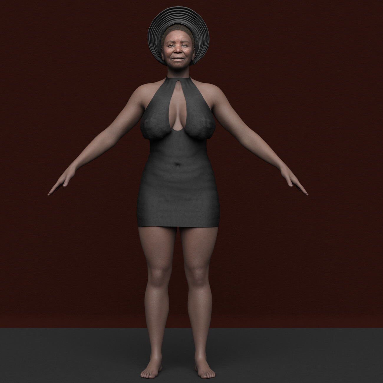 SH Taraji Genesis 9 African Old Female Character Daz Content