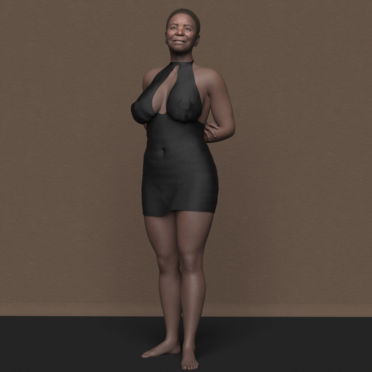 SH Taraji Genesis 9 African Old Female Character Daz Content