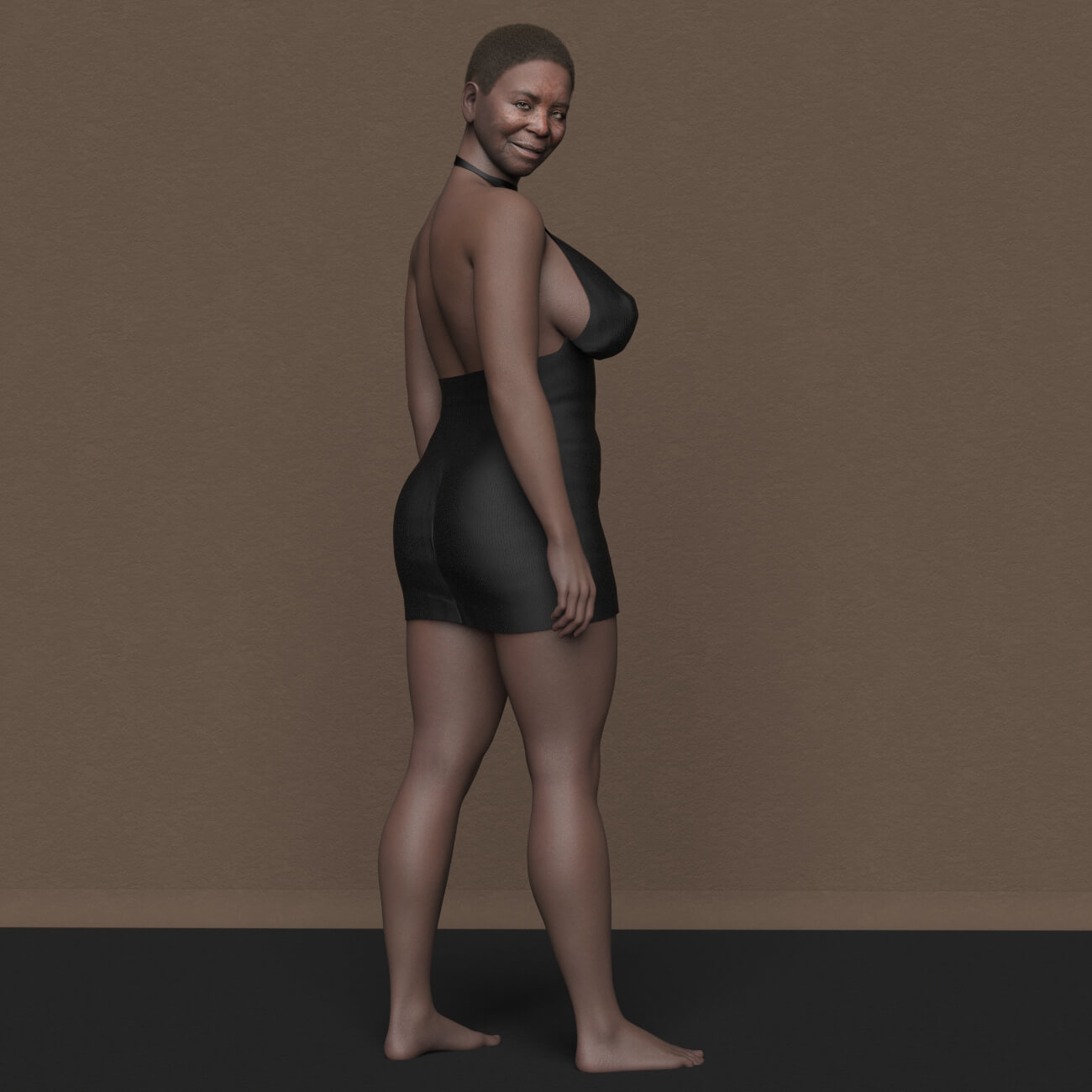 SH Taraji Genesis 9 African Old Female Character Daz Content