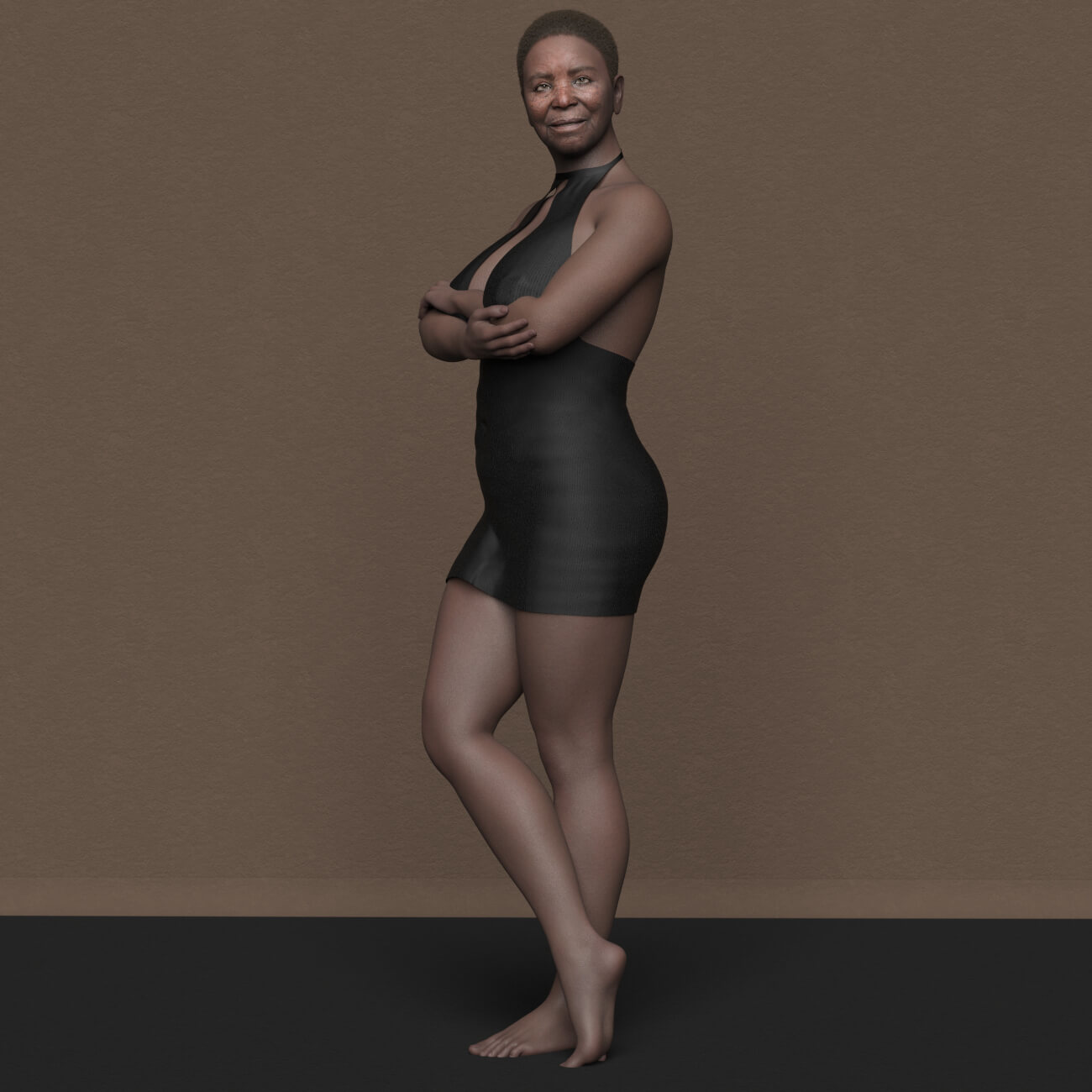 SH Taraji Genesis 9 African Old Female Character Daz Content