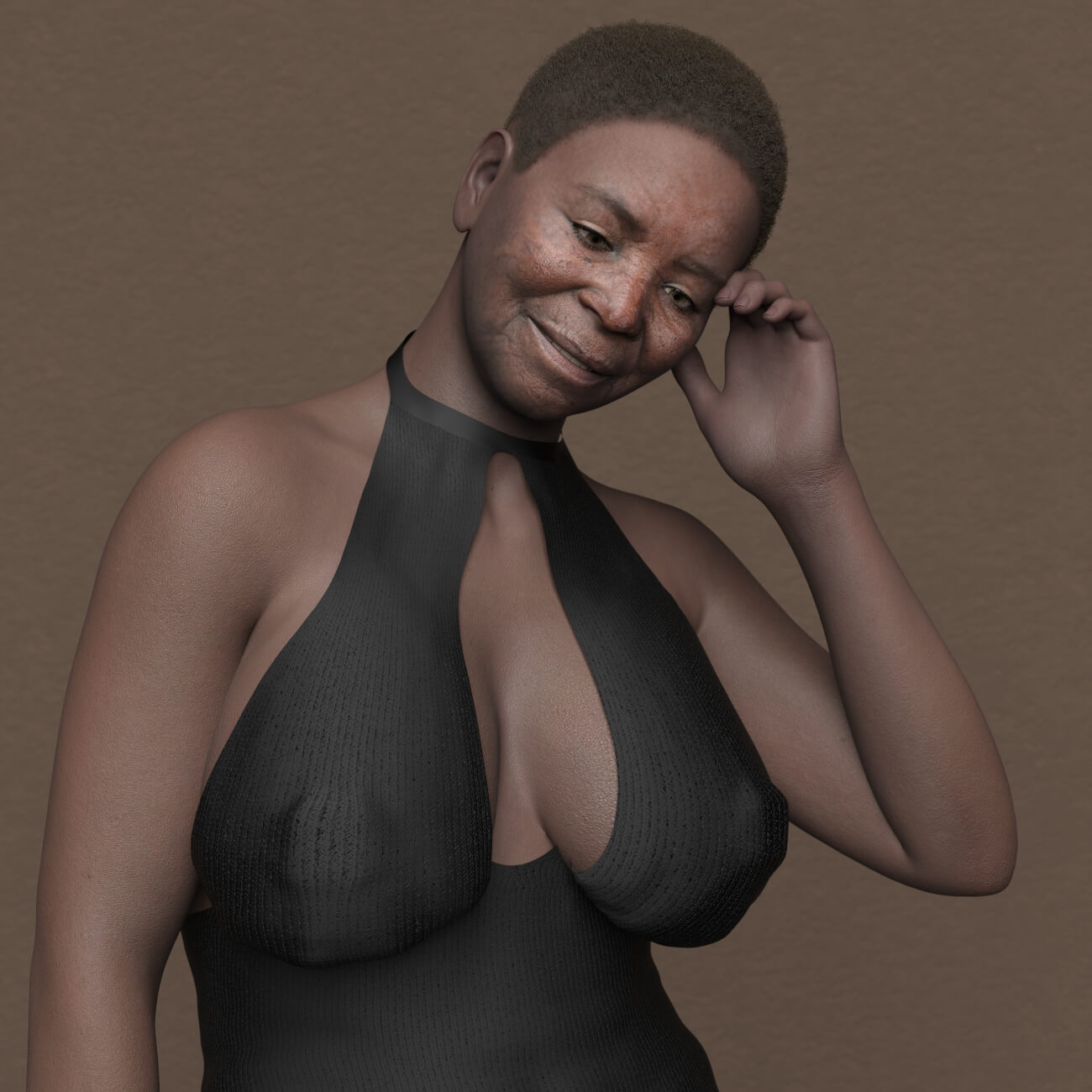 SH Taraji Genesis 9 African Old Female Character Daz Content