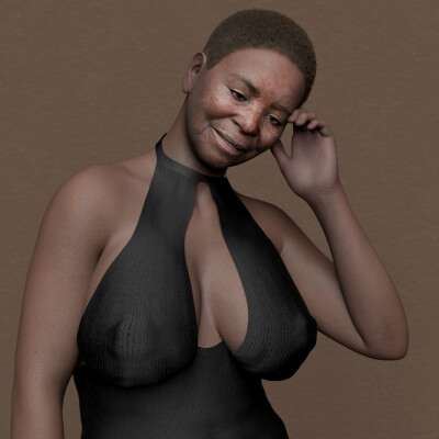 SH Taraji Genesis 9 African Old Female Character
