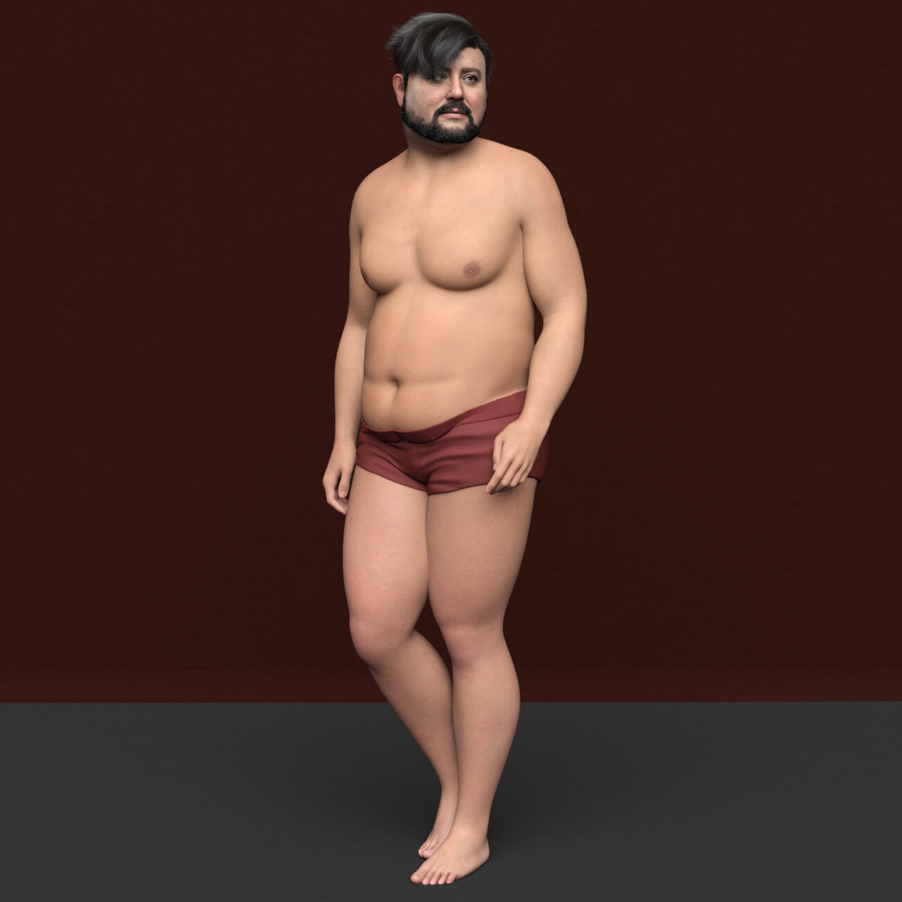 SH Thomas Genesis 9 Old Fat Male Character Daz Content