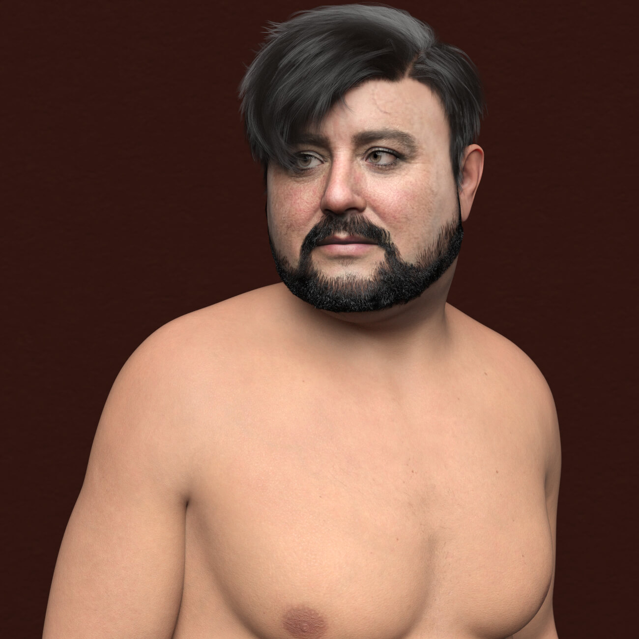 SH Thomas Genesis 9 Old Fat Male Character Daz Content