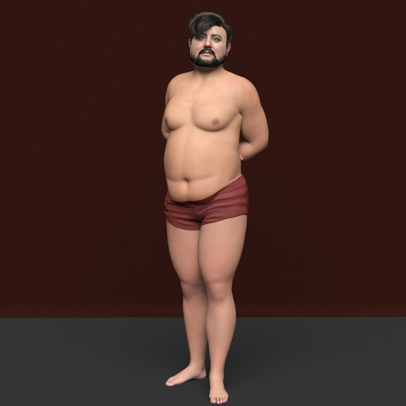 SH Thomas Genesis 9 Old Fat Male Character Daz Content