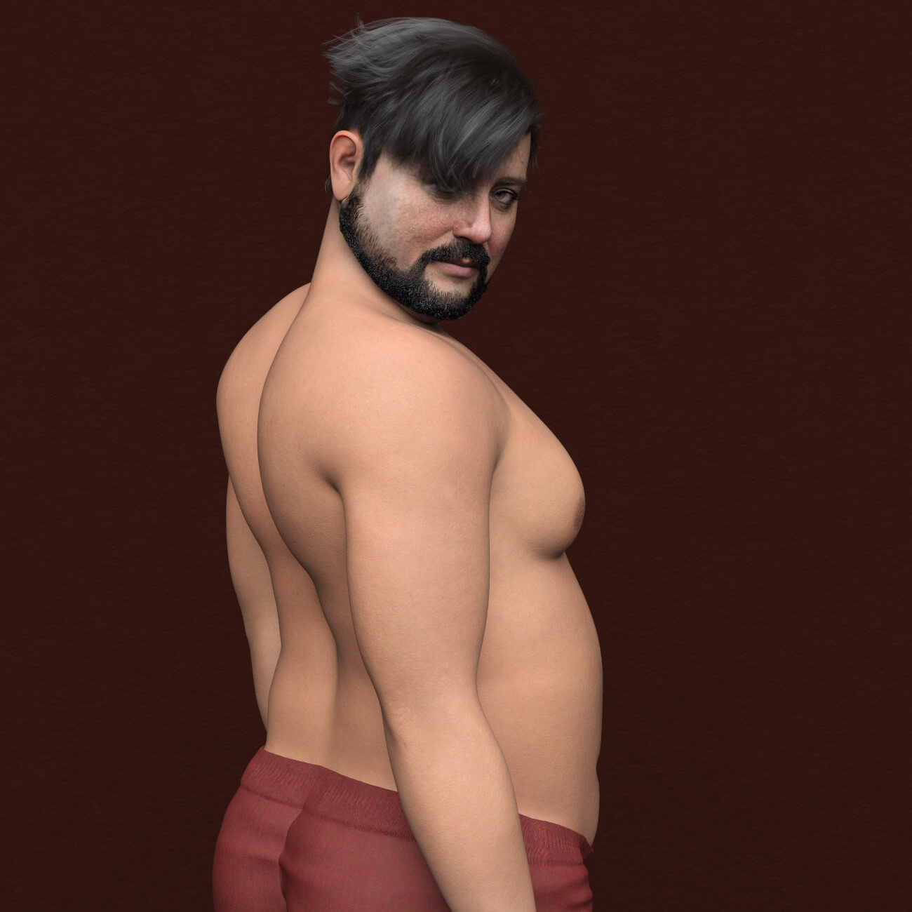 SH Thomas Genesis 9 Old Fat Male Character Daz Content
