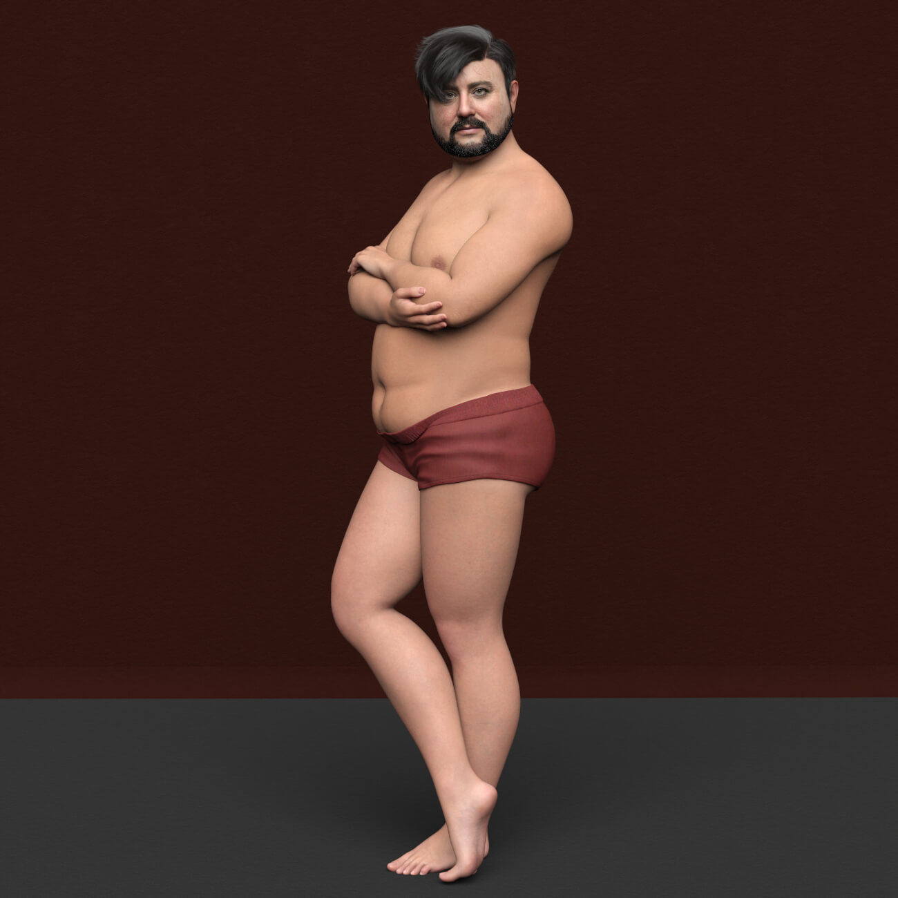 SH Thomas Genesis 9 Old Fat Male Character Daz Content