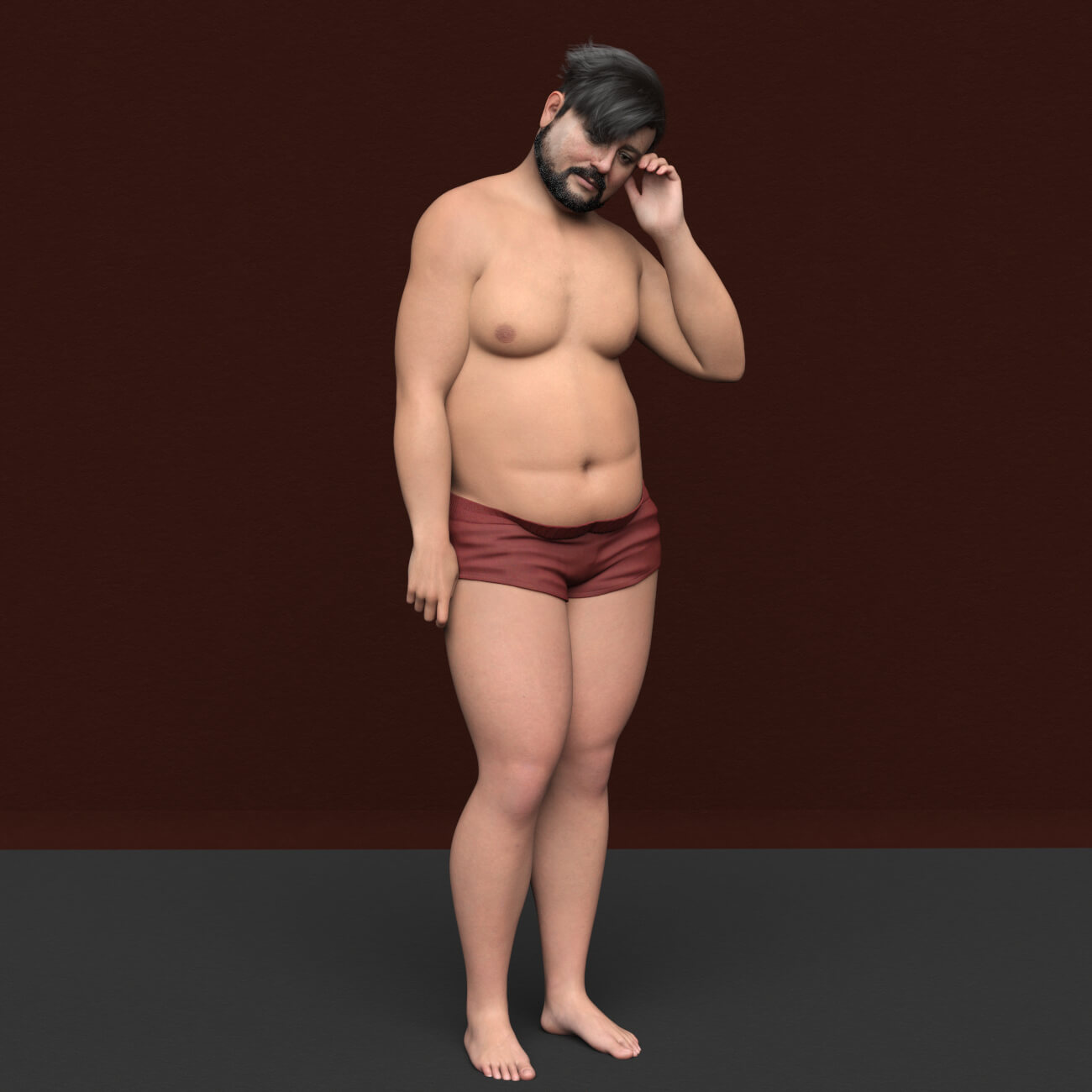 SH Thomas Genesis 9 Old Fat Male Character Daz Content