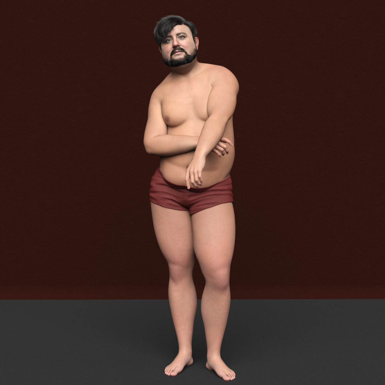 SH Thomas Genesis 9 Old Fat Male Character Daz Content