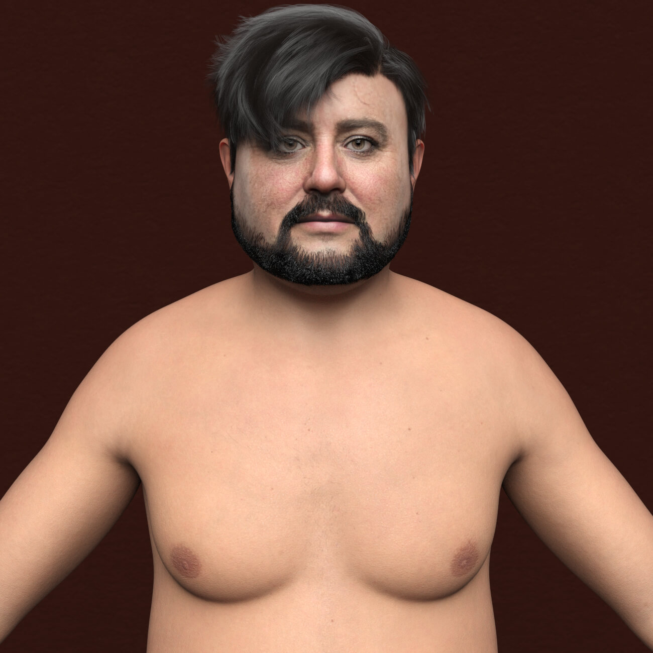 SH Thomas Genesis 9 Old Fat Male Character Daz Content